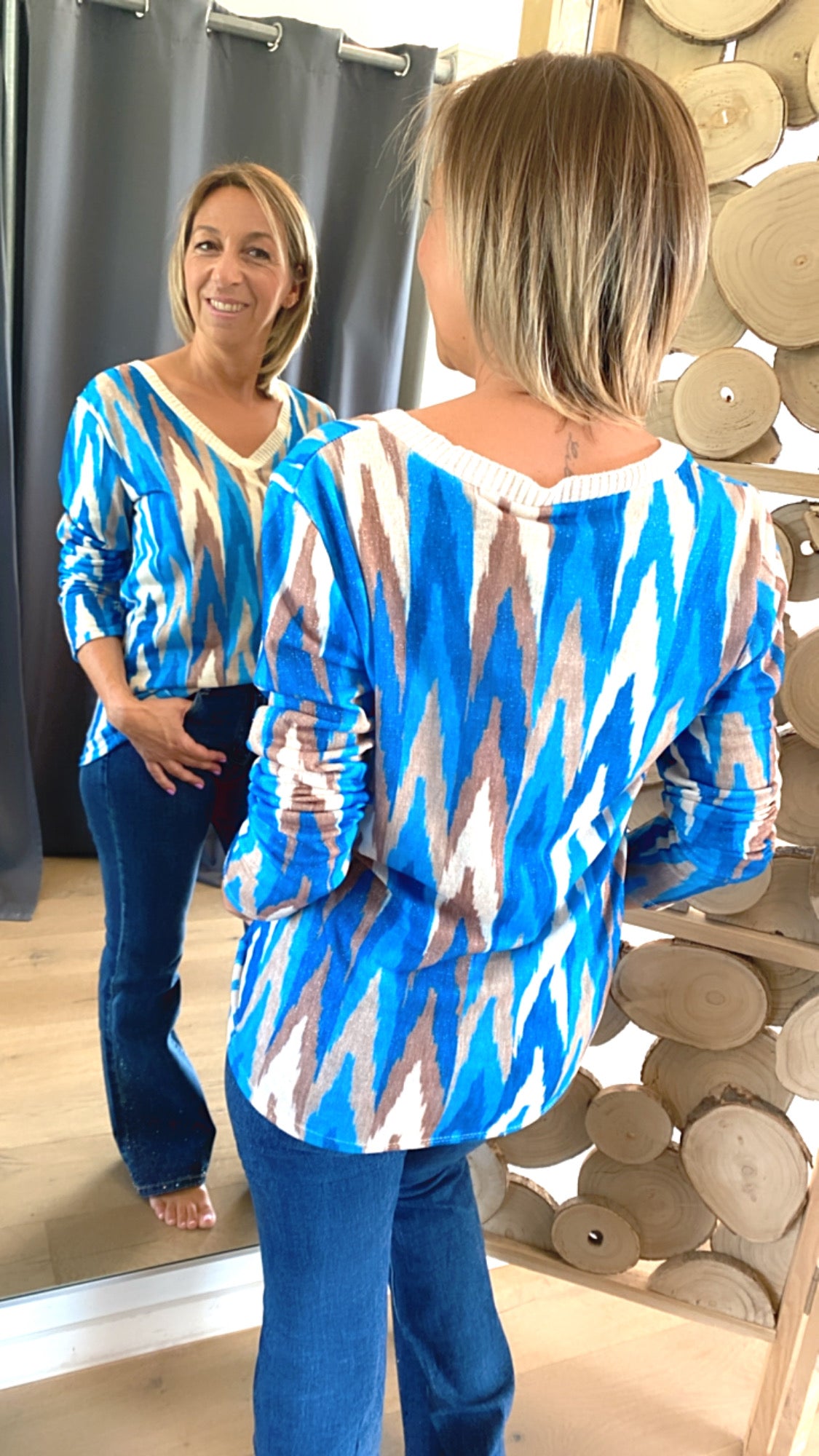 Blouse Hannah bleu