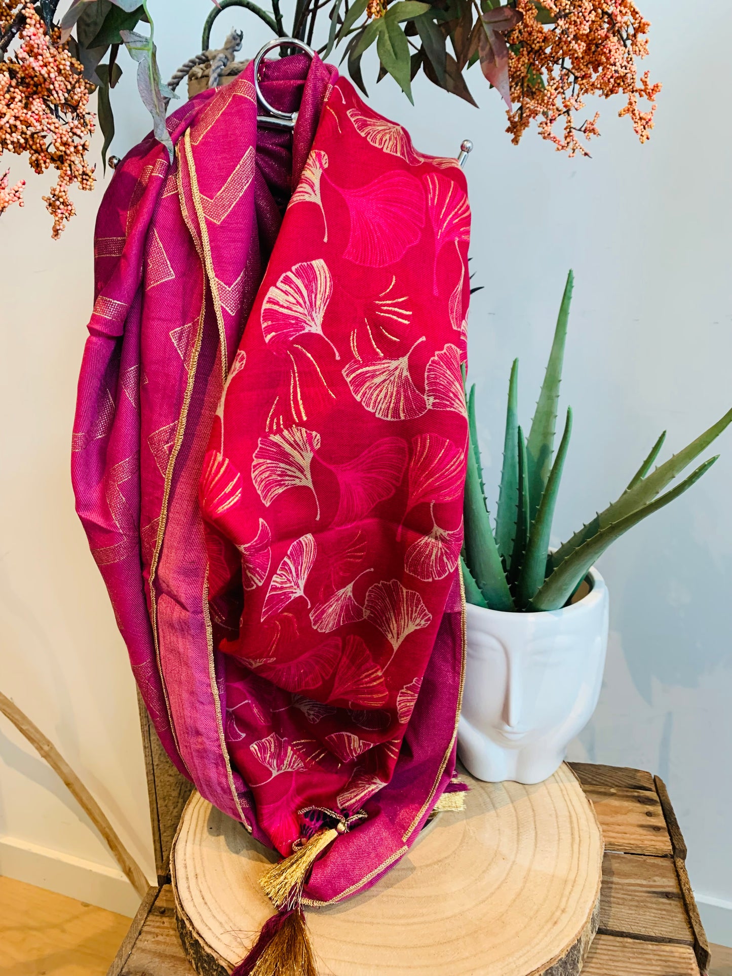 Foulard Colette magenta