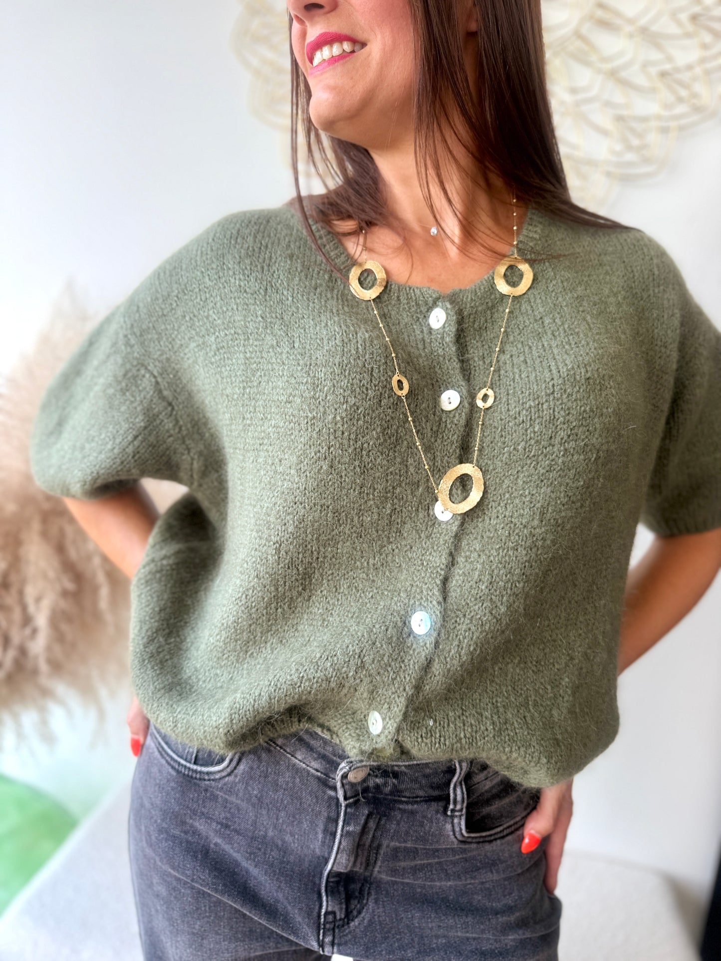 Gilet Cosy kaki