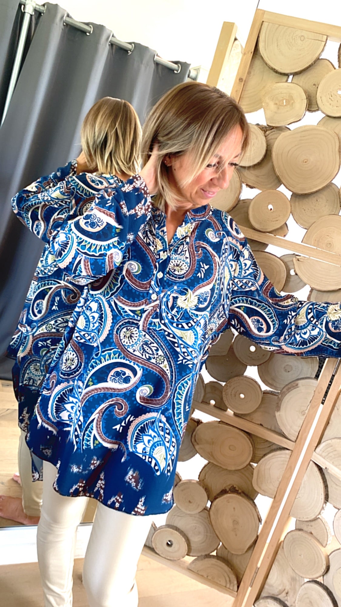 Blouse Phoebe bleu