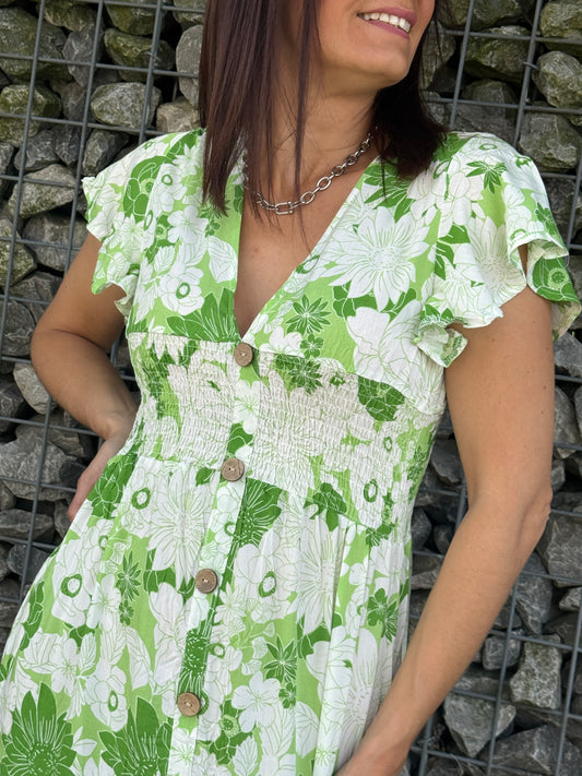 Robe Joséphine verte