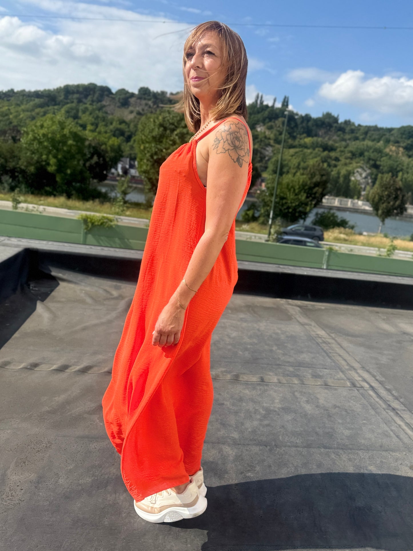 Robe Cléo orange
