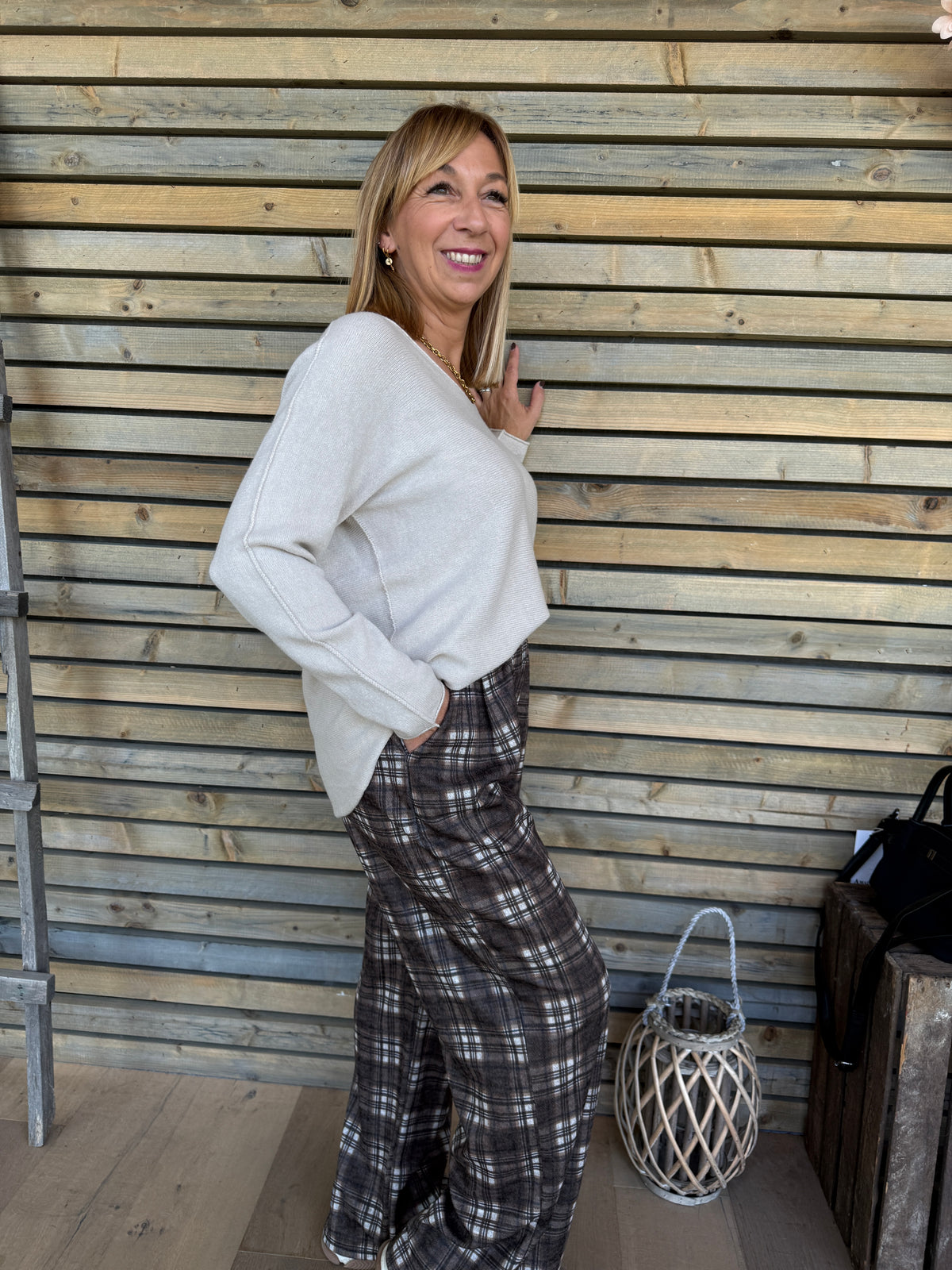 Pull Lucie beige