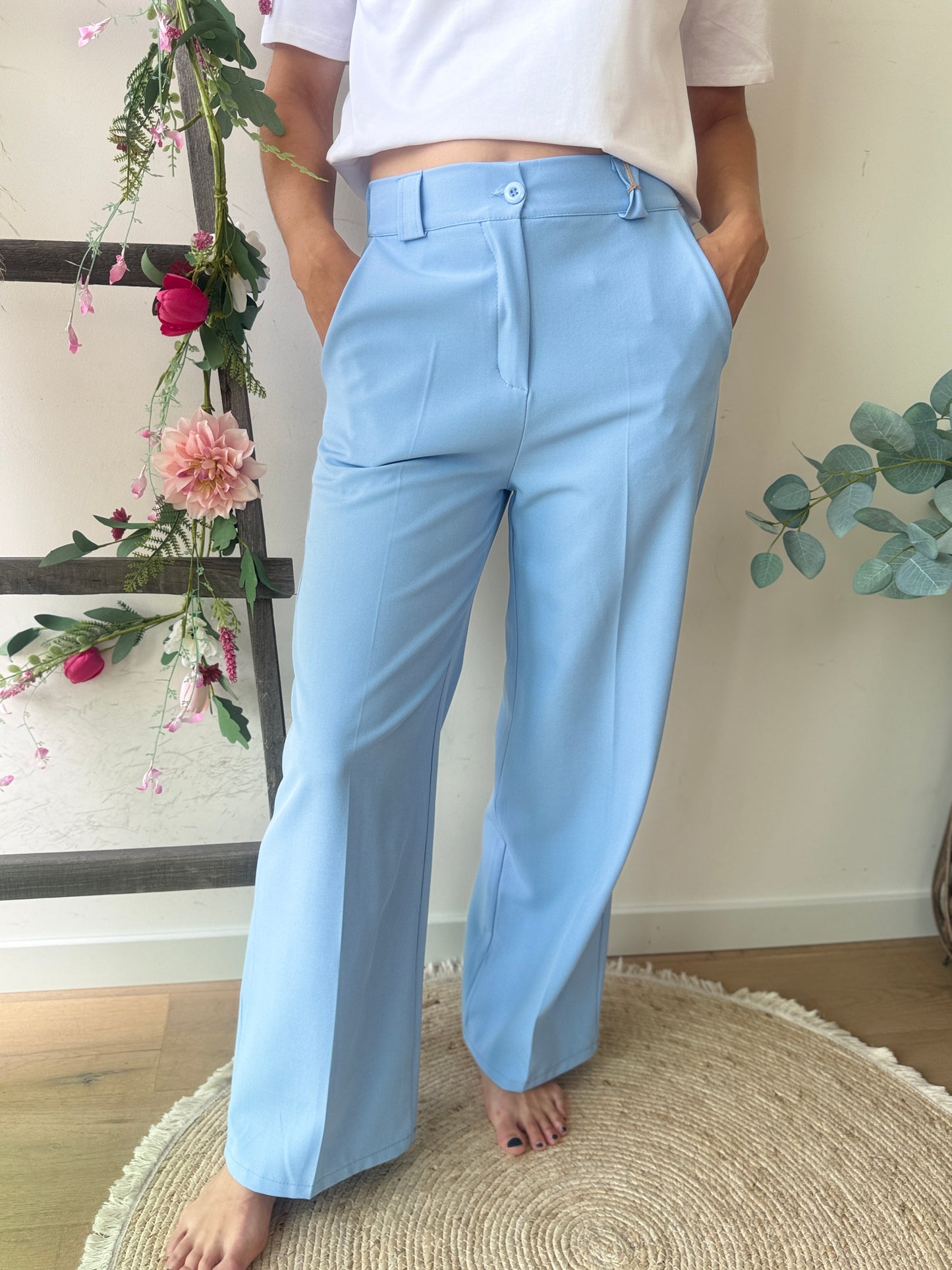 Pantalon Guisi Bleu ciel