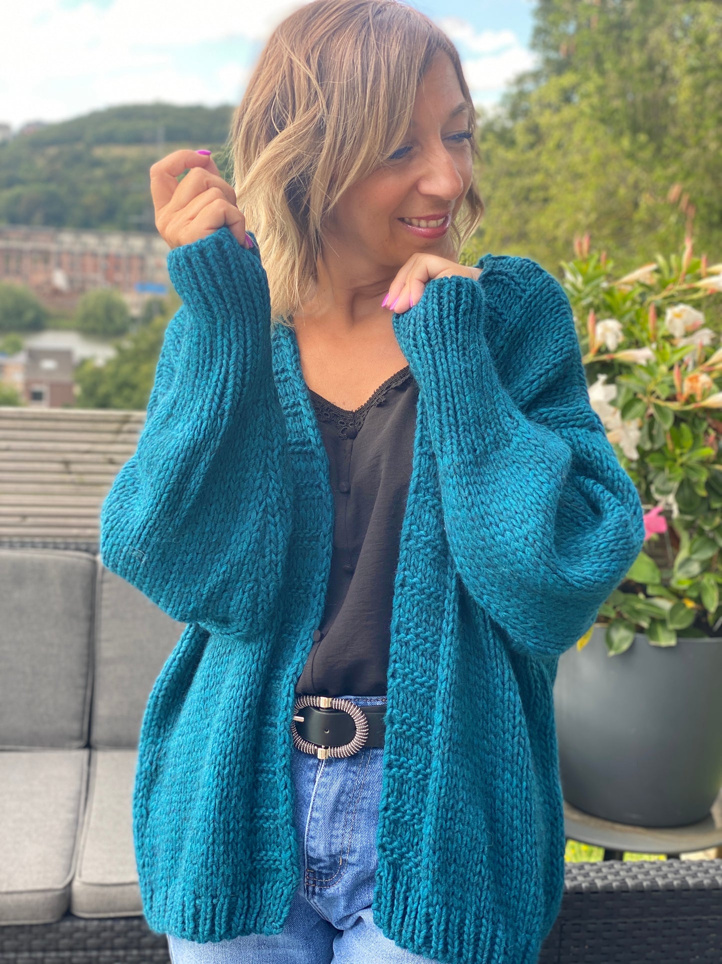 Gilet Emily Pétrole