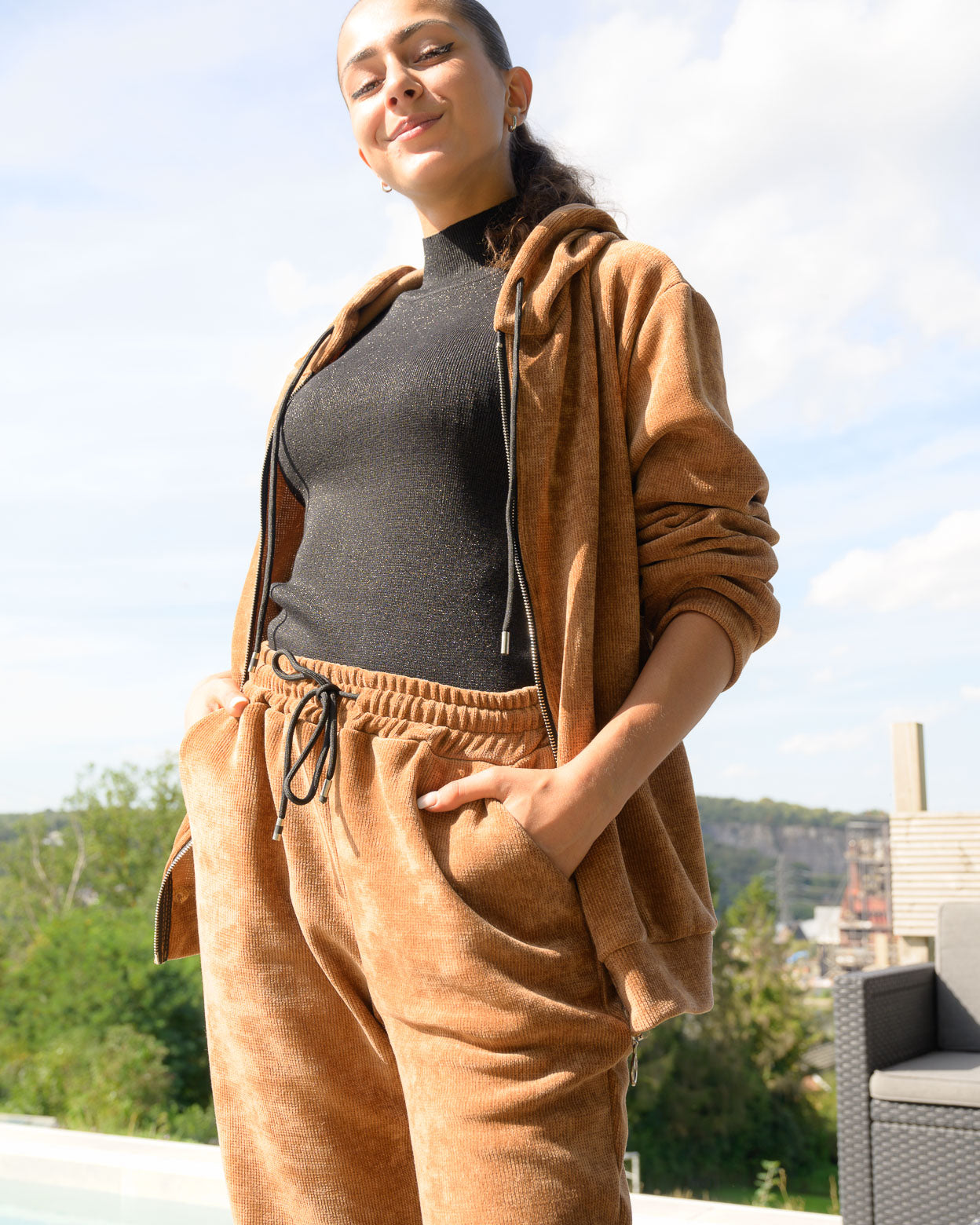 Pantalon Sage camel