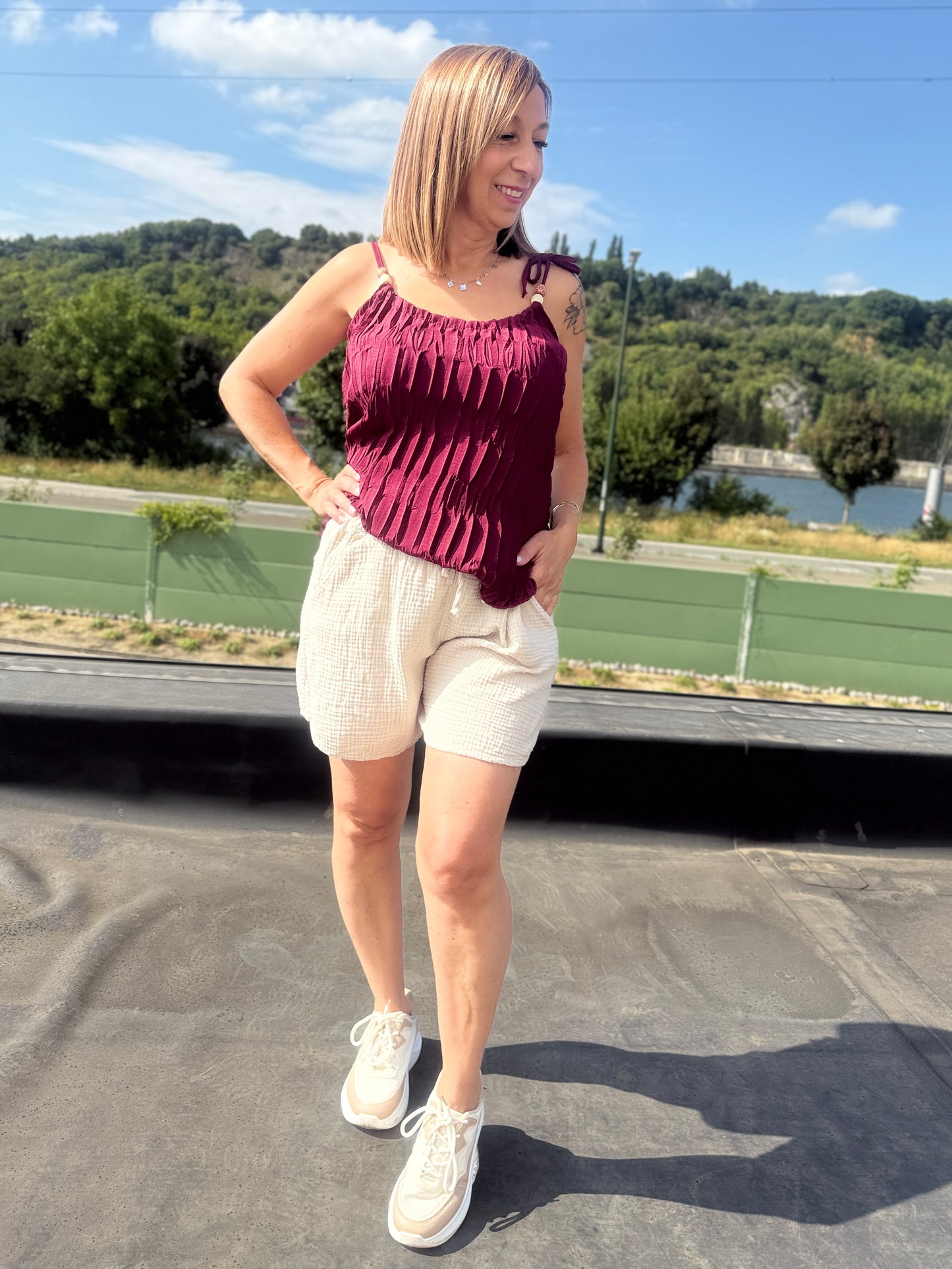 Top Alice Aubergine