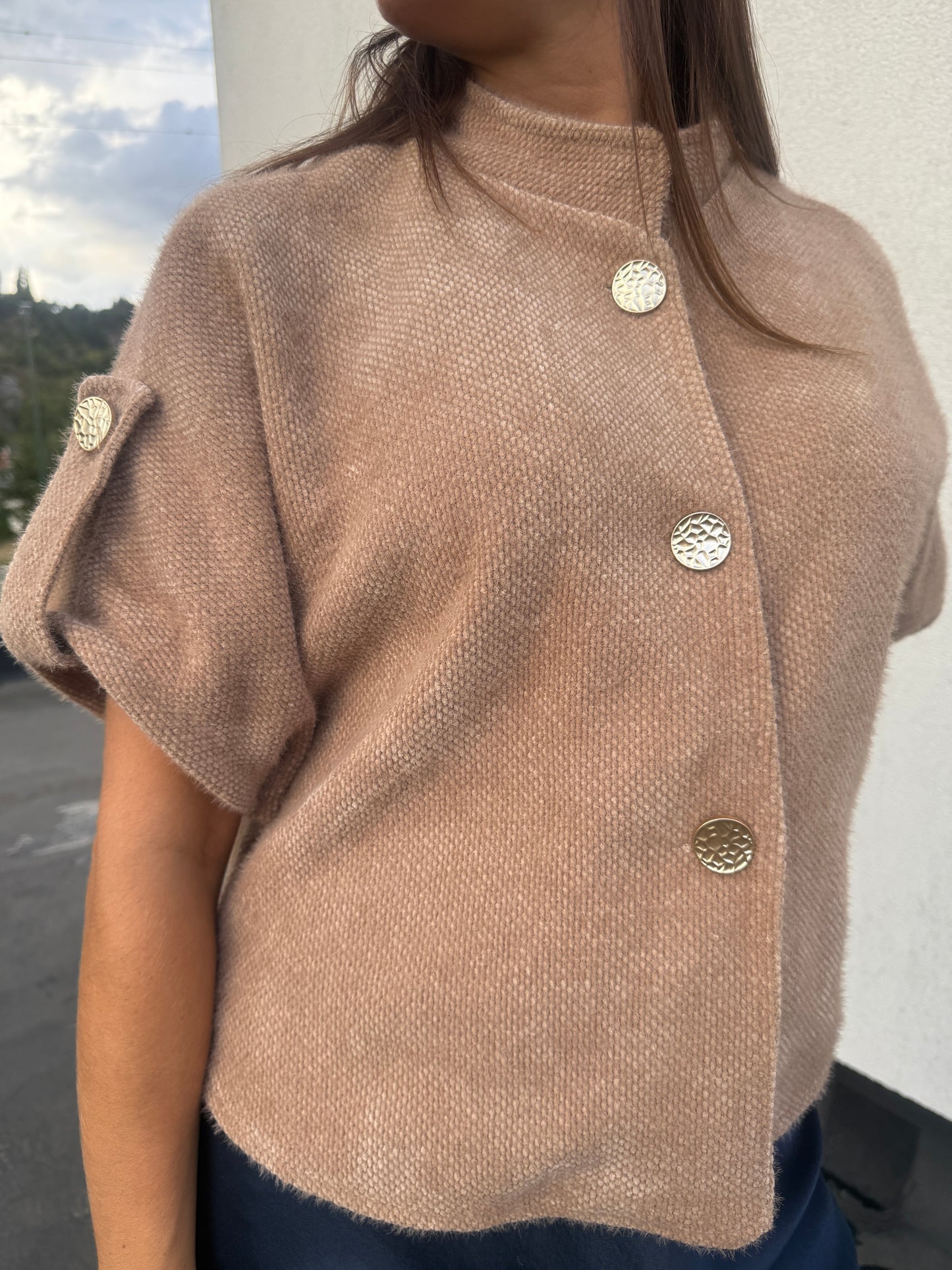 Gilet Noëlla camel
