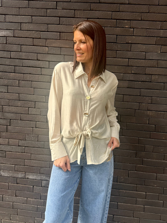 Chemisier Beverly Beige
