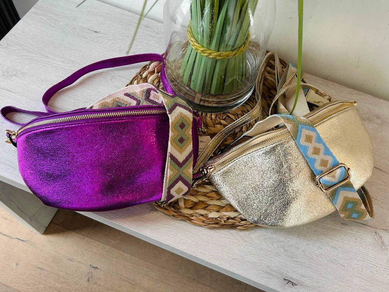 Sac banane Esmeralda mauve