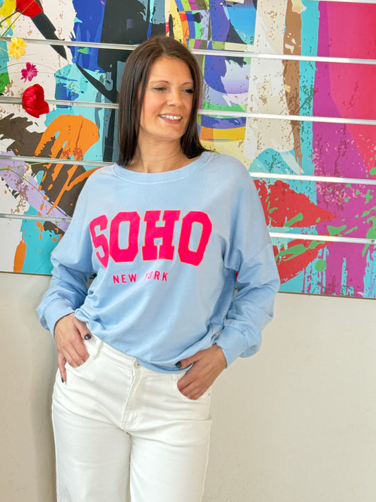 Sweat Zina bleu ciel