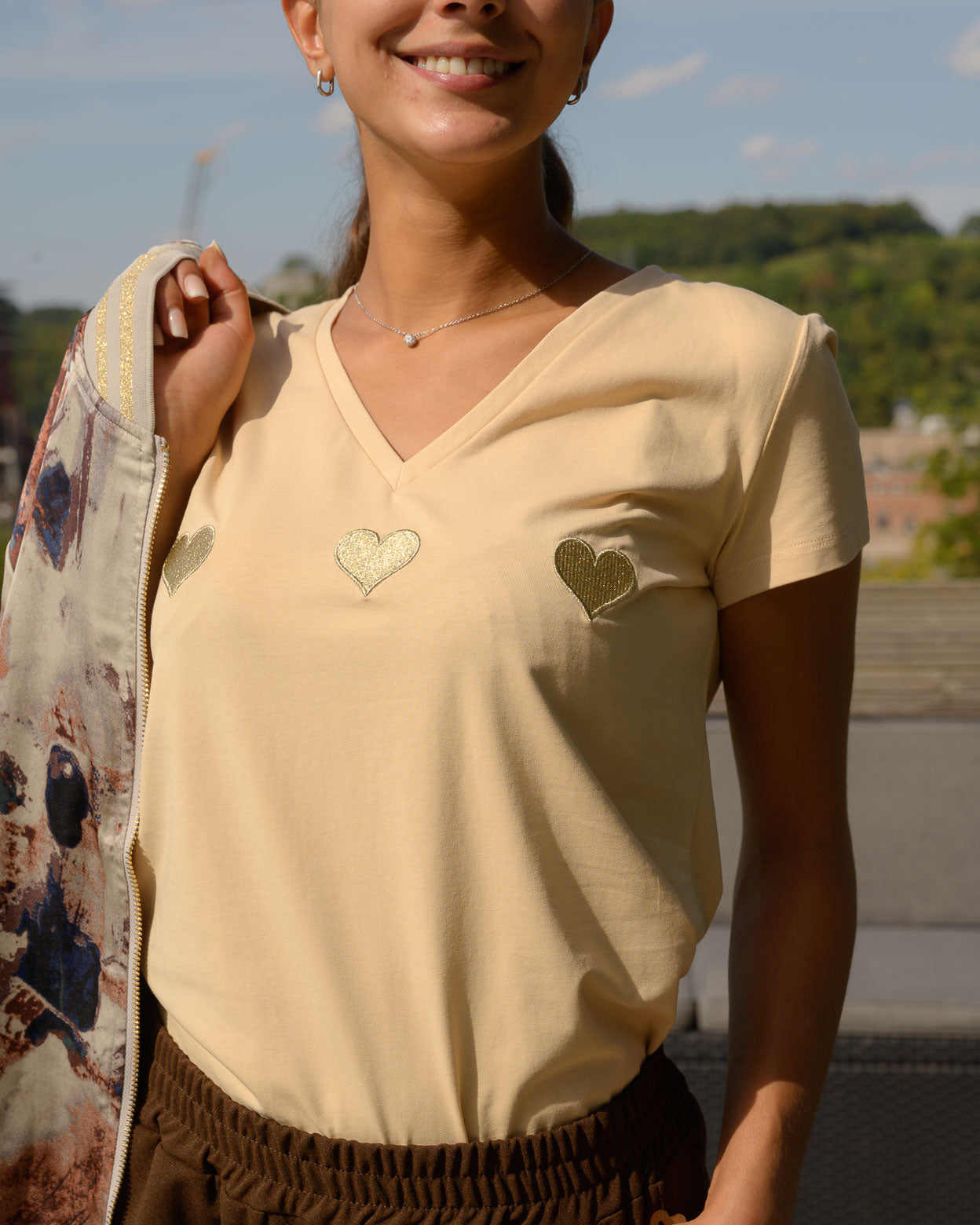 T-shirt Lizzie beige