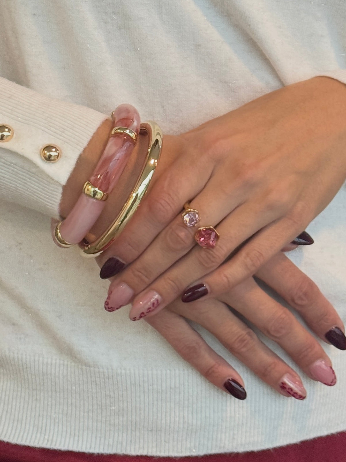 Bague Elise rose