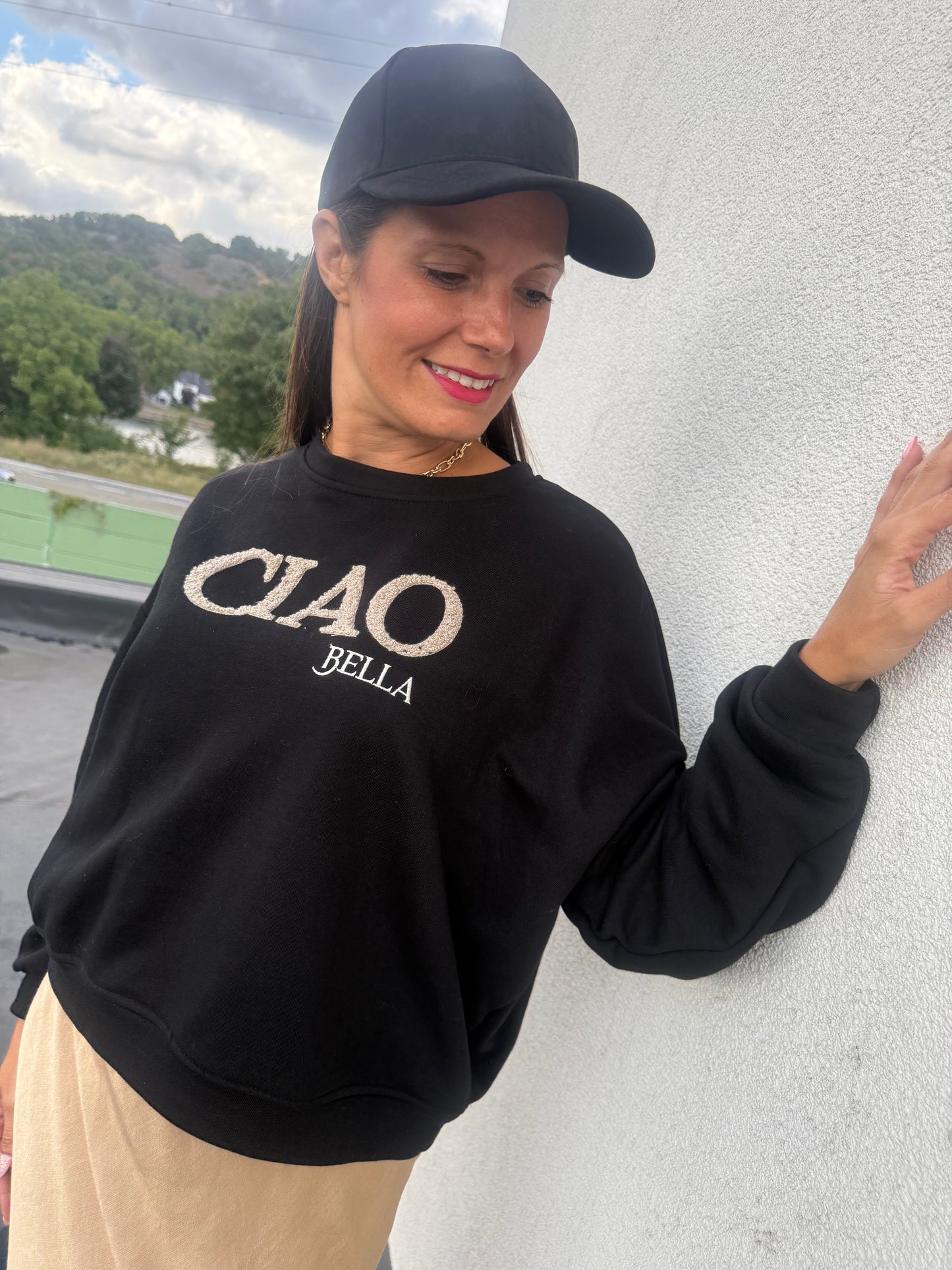 Sweat Ciao Bella noir