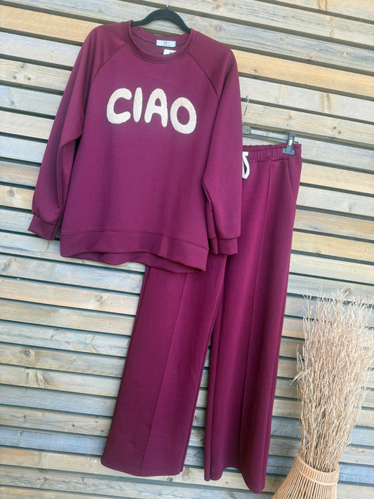 Sweat Ciao bordeaux