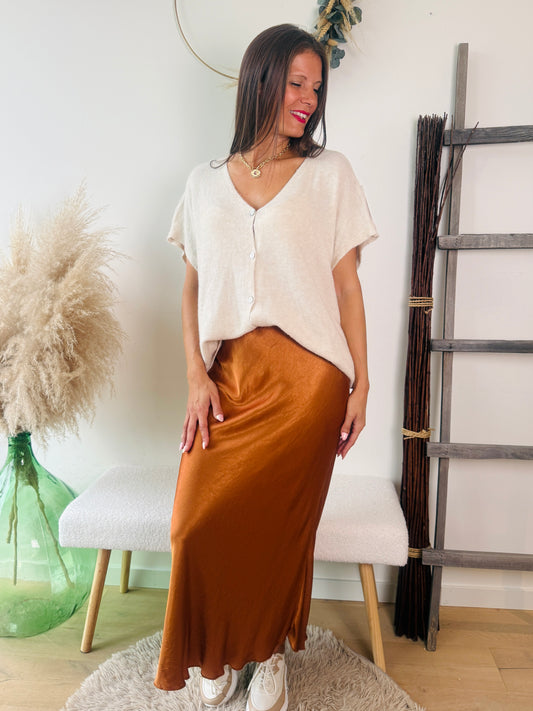 Jupe Abigaël rouille