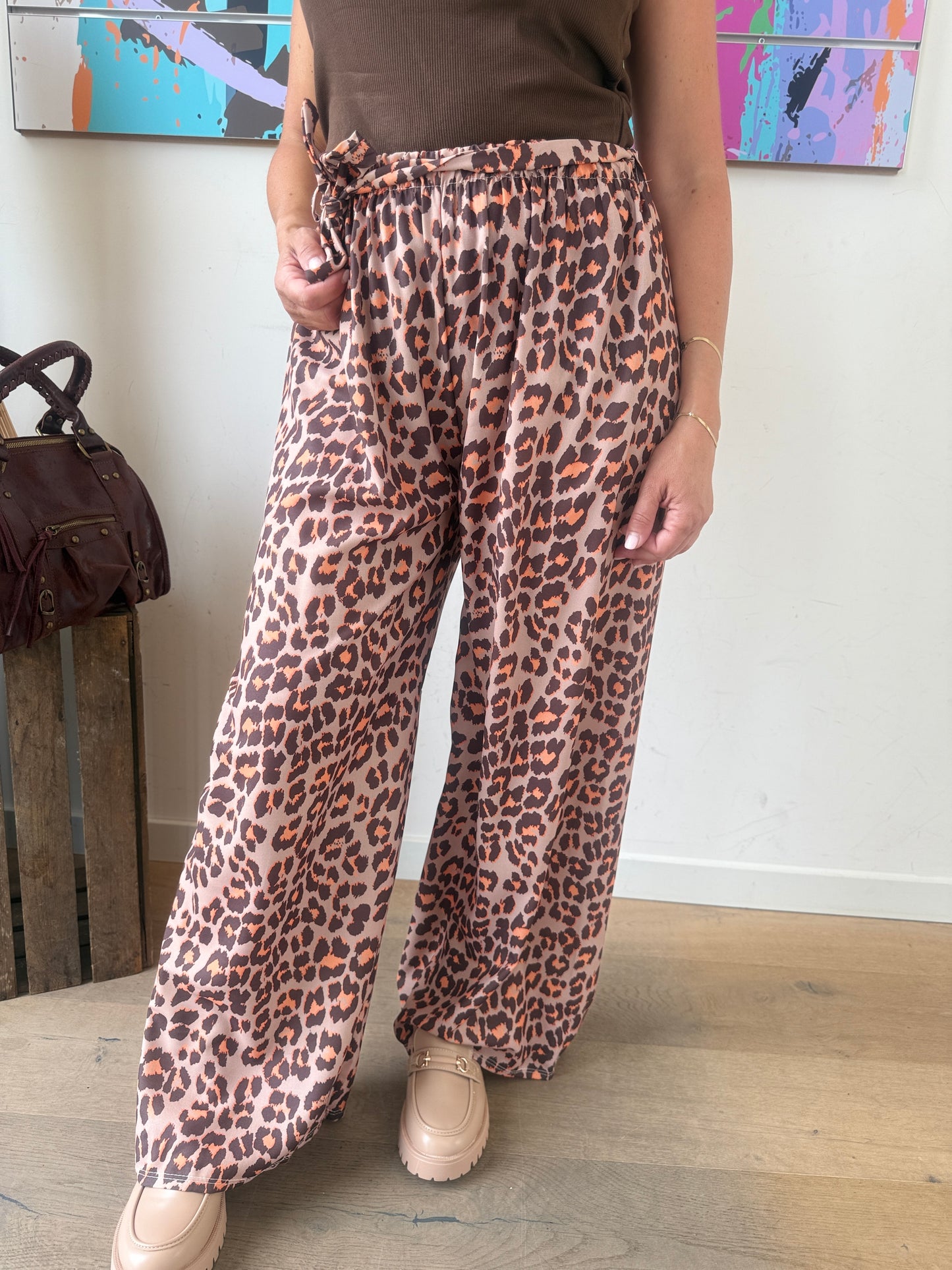 Pantalon Lino camel
