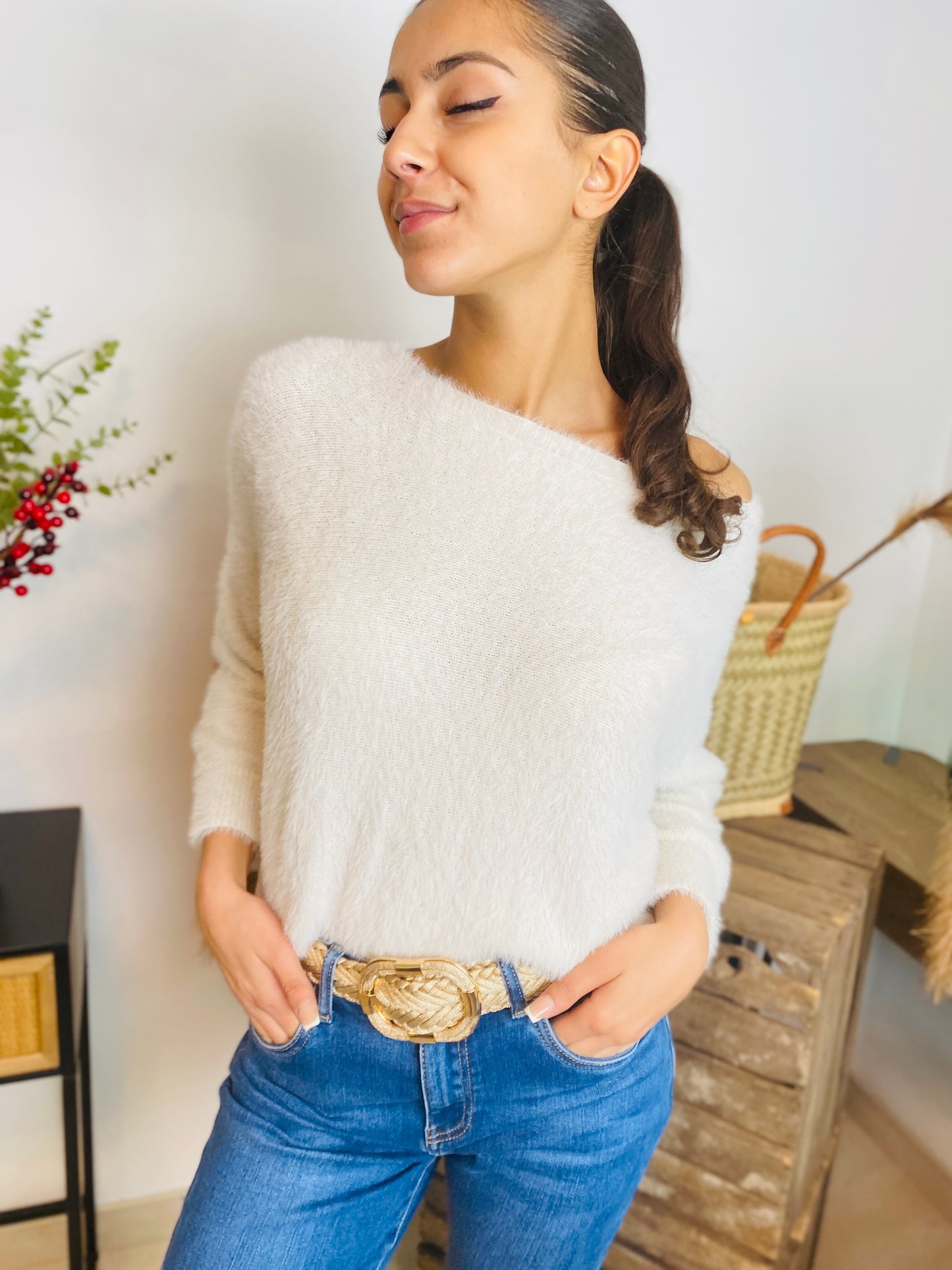 Pull Jeanne beige