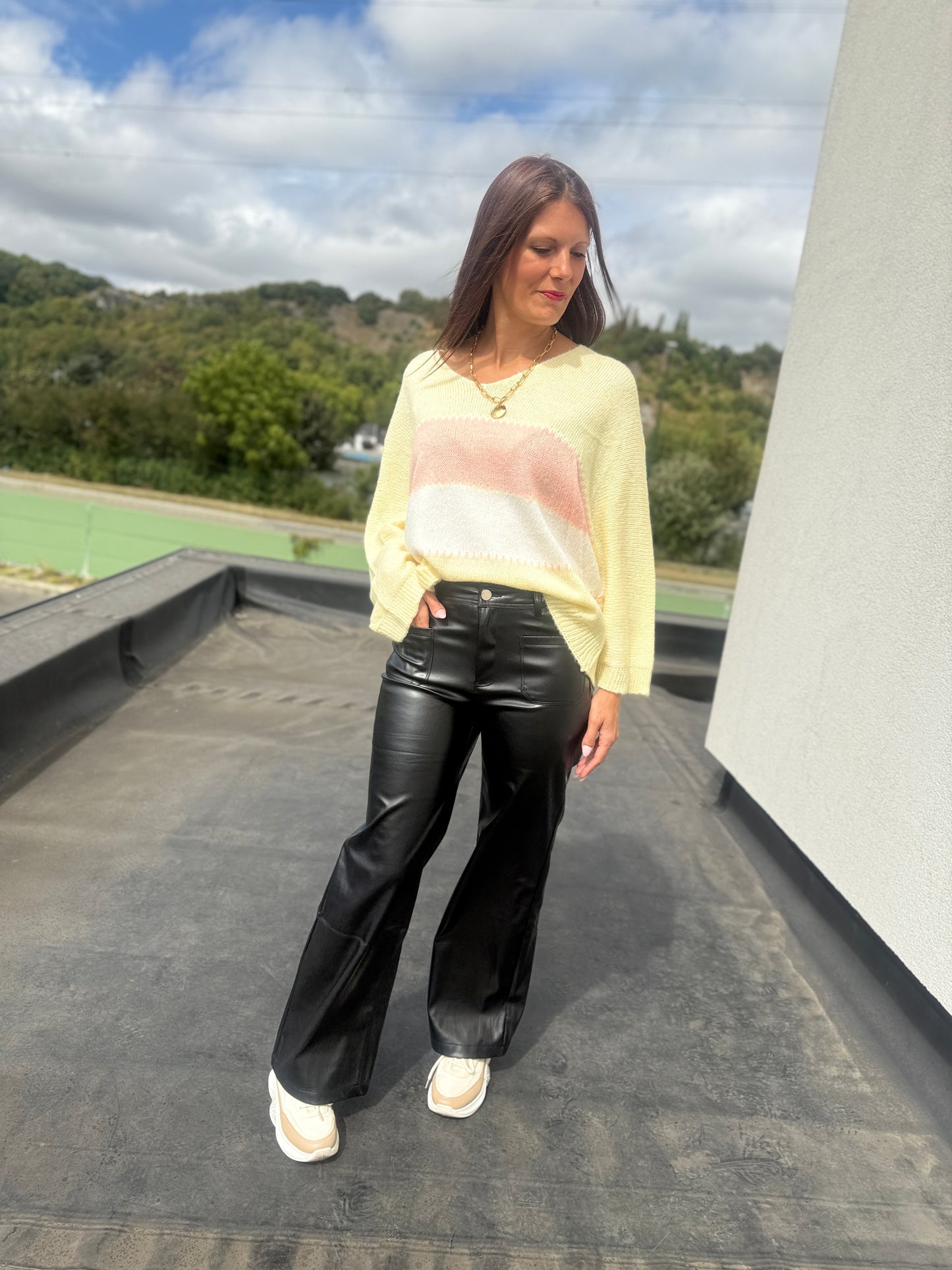 Pull Izak jaune