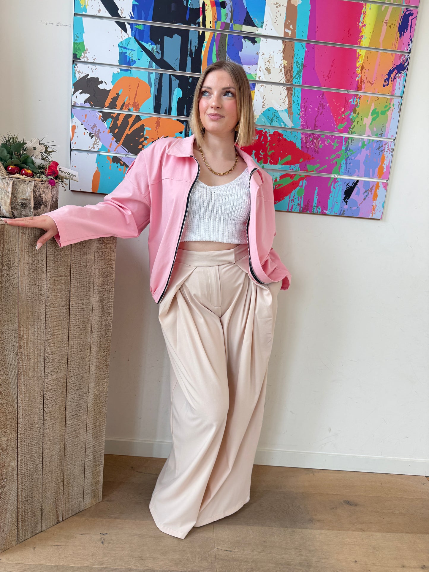 Veste Yumi rose