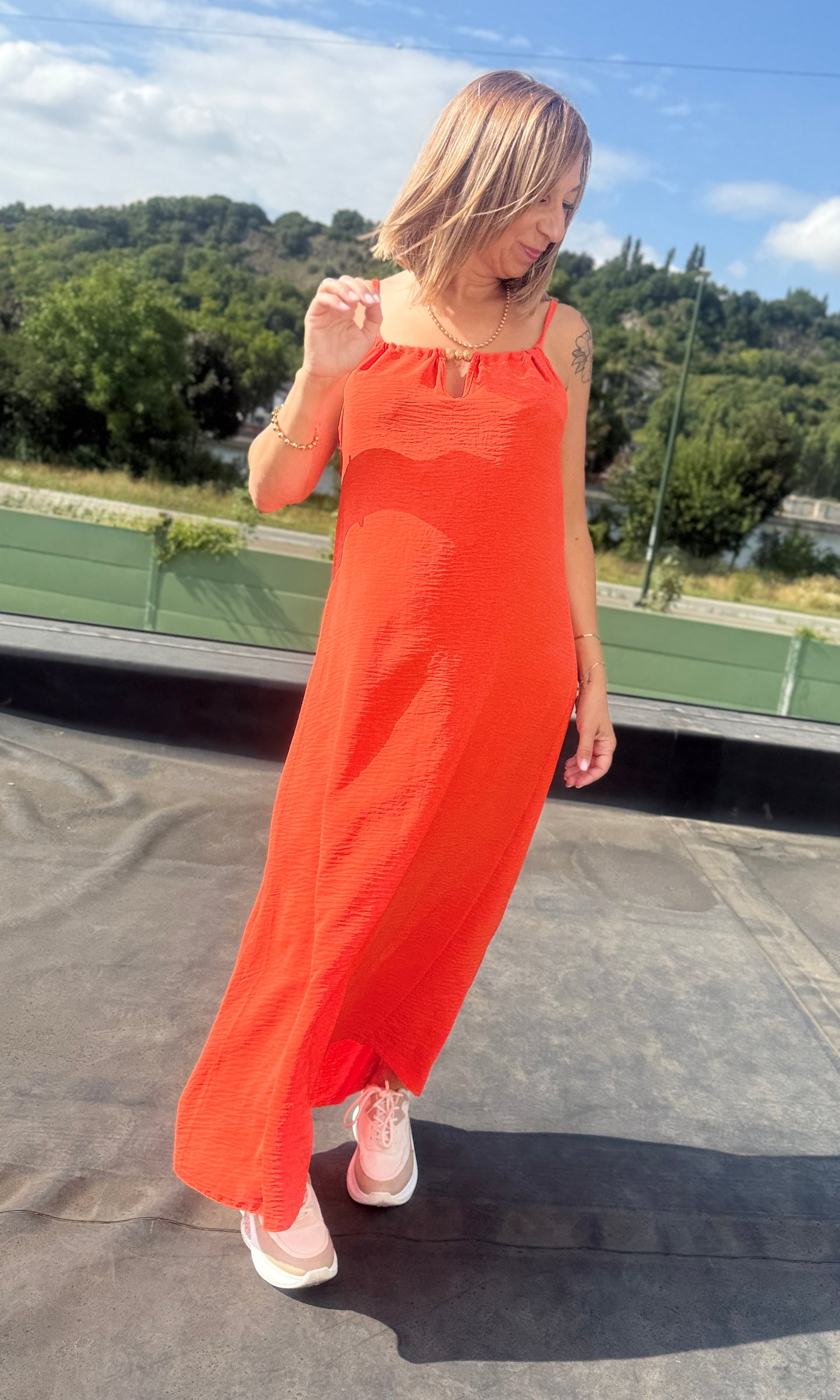 Robe Cléo orange