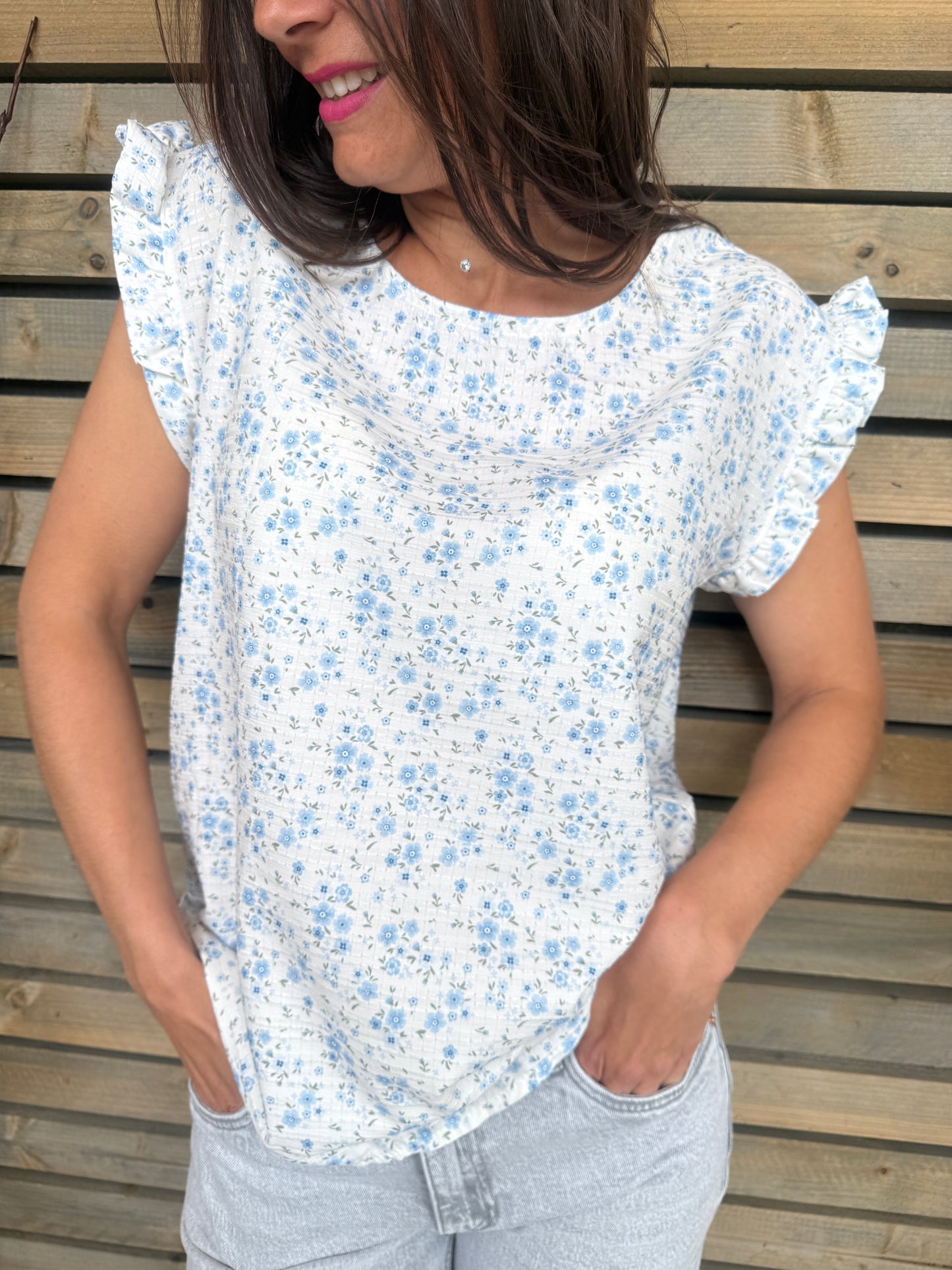 Blouse Lisette bleu clair