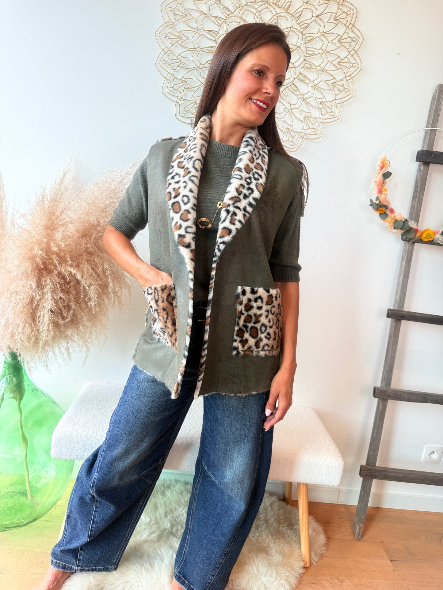 Gilet Selva kaki