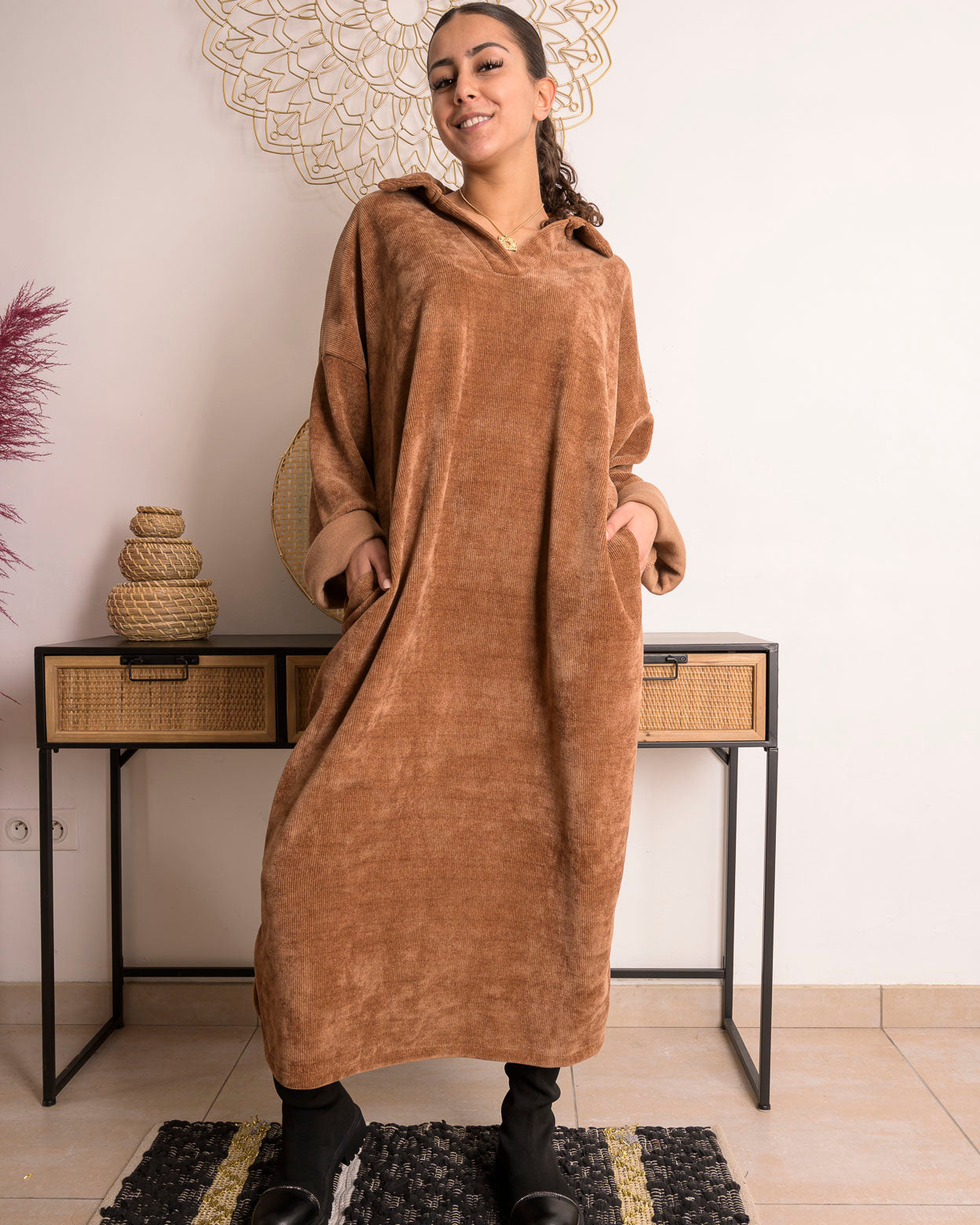 Robe Vivienne camel