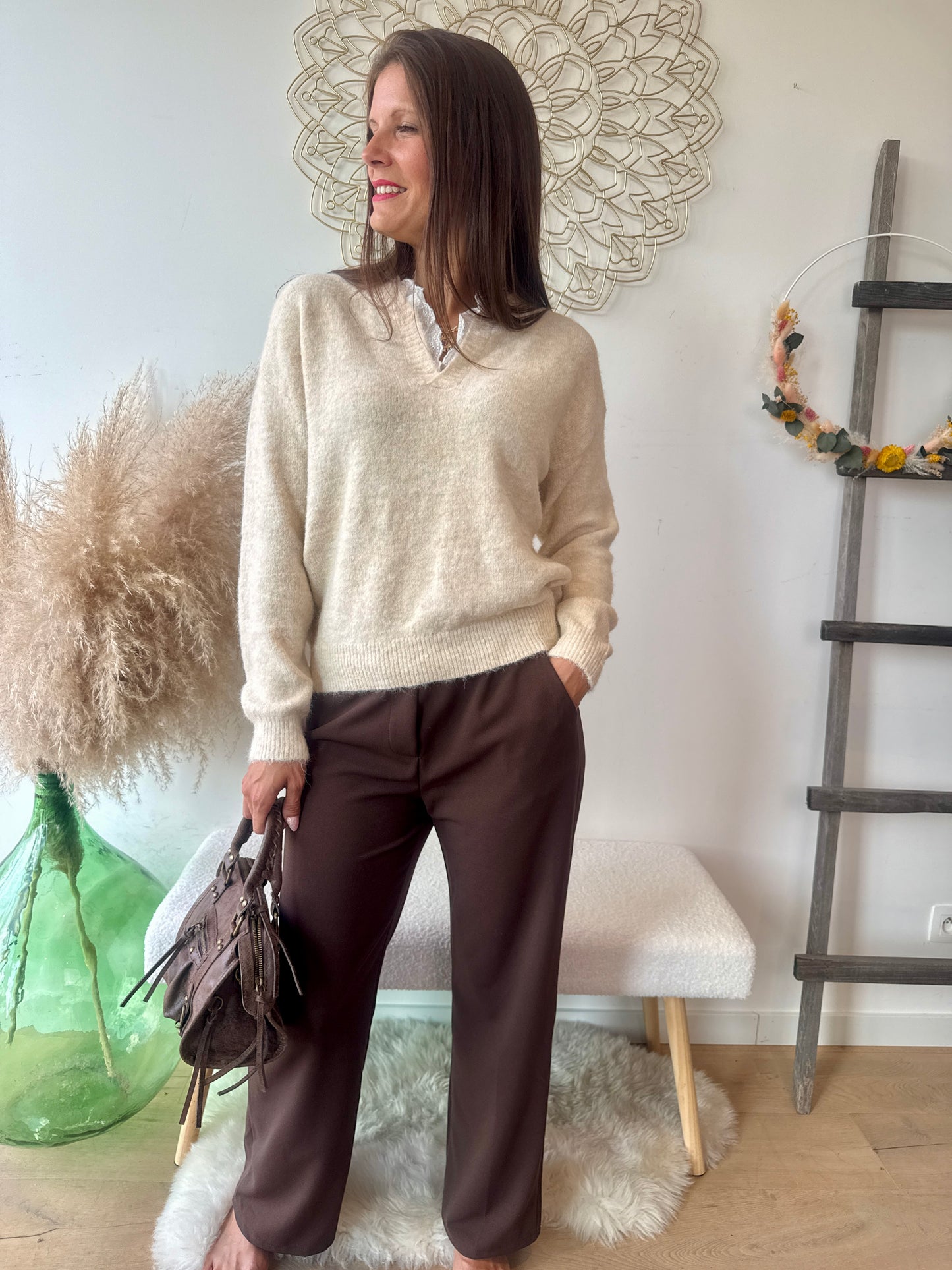 Pull Livia beige
