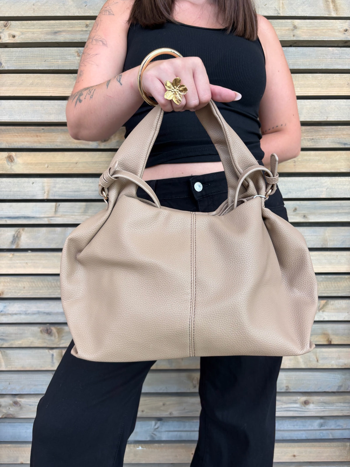 Sac Ornella taupe
