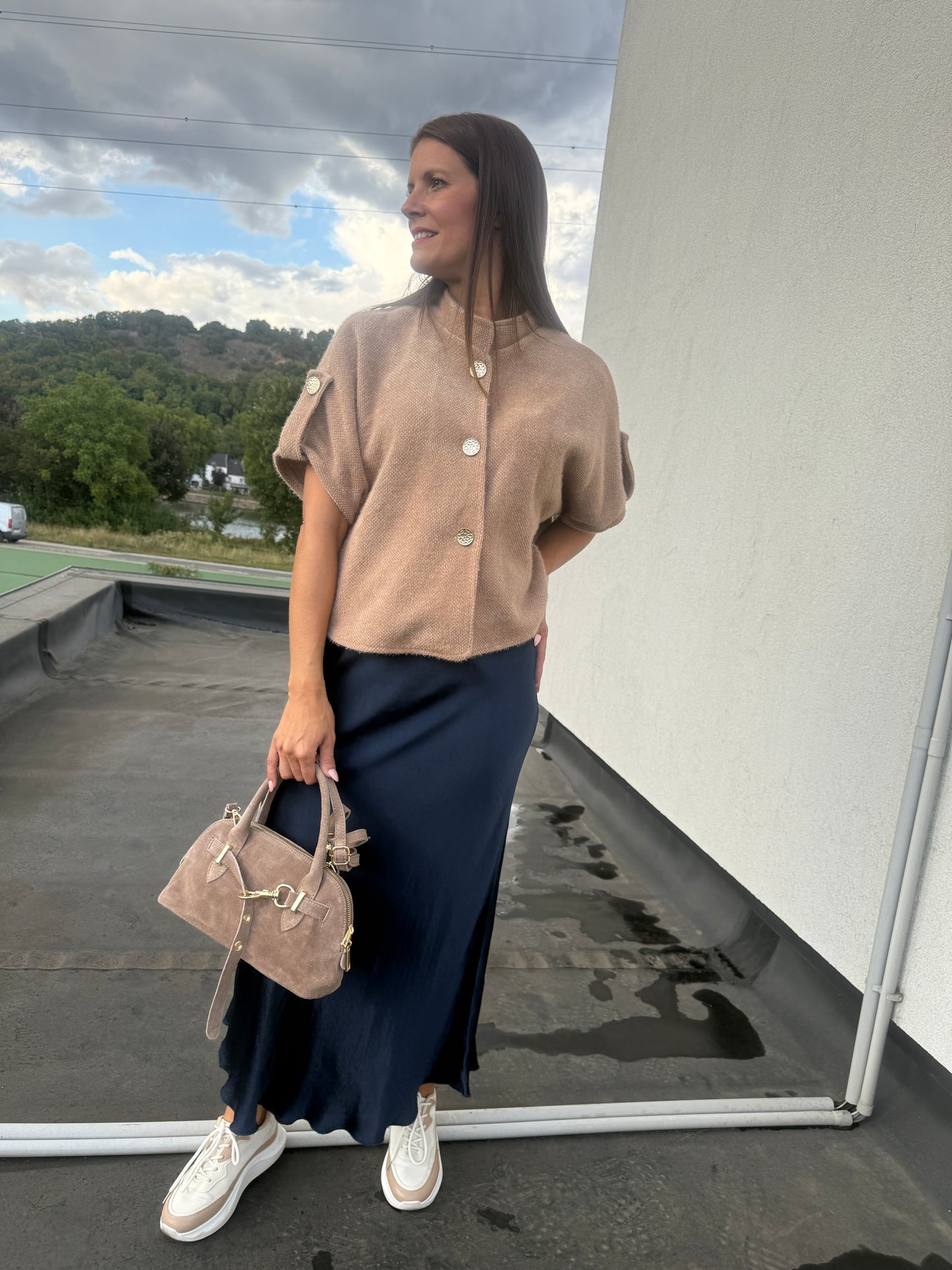 Gilet Noëlla camel