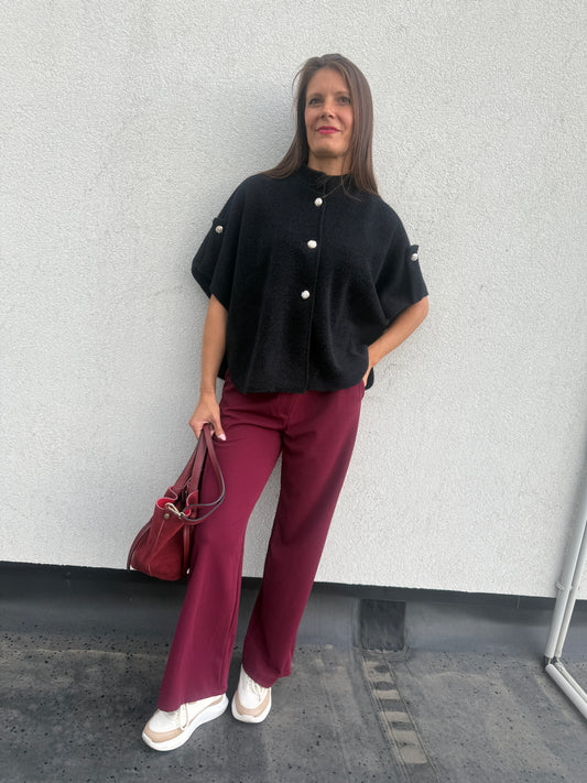 Pantalon Yolène Bordeaux