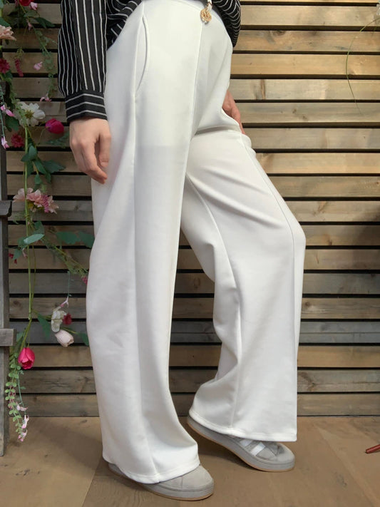 Pantalon Daevon blanc cassé