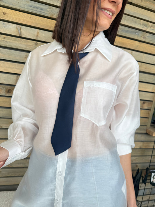 Cravate Julius Bleu Marine