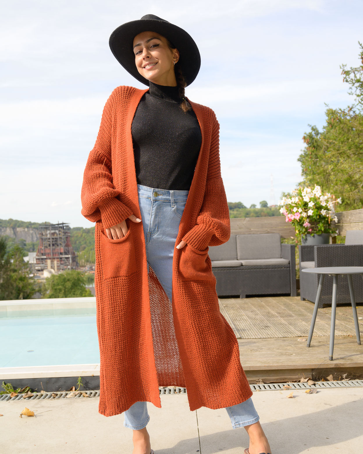 Gilet Lola rouille