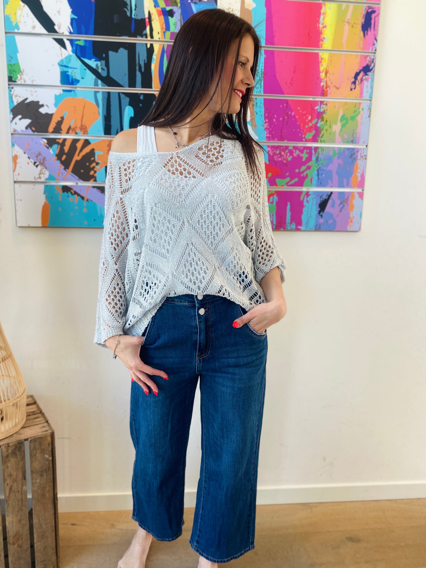Pull Vicky argenté