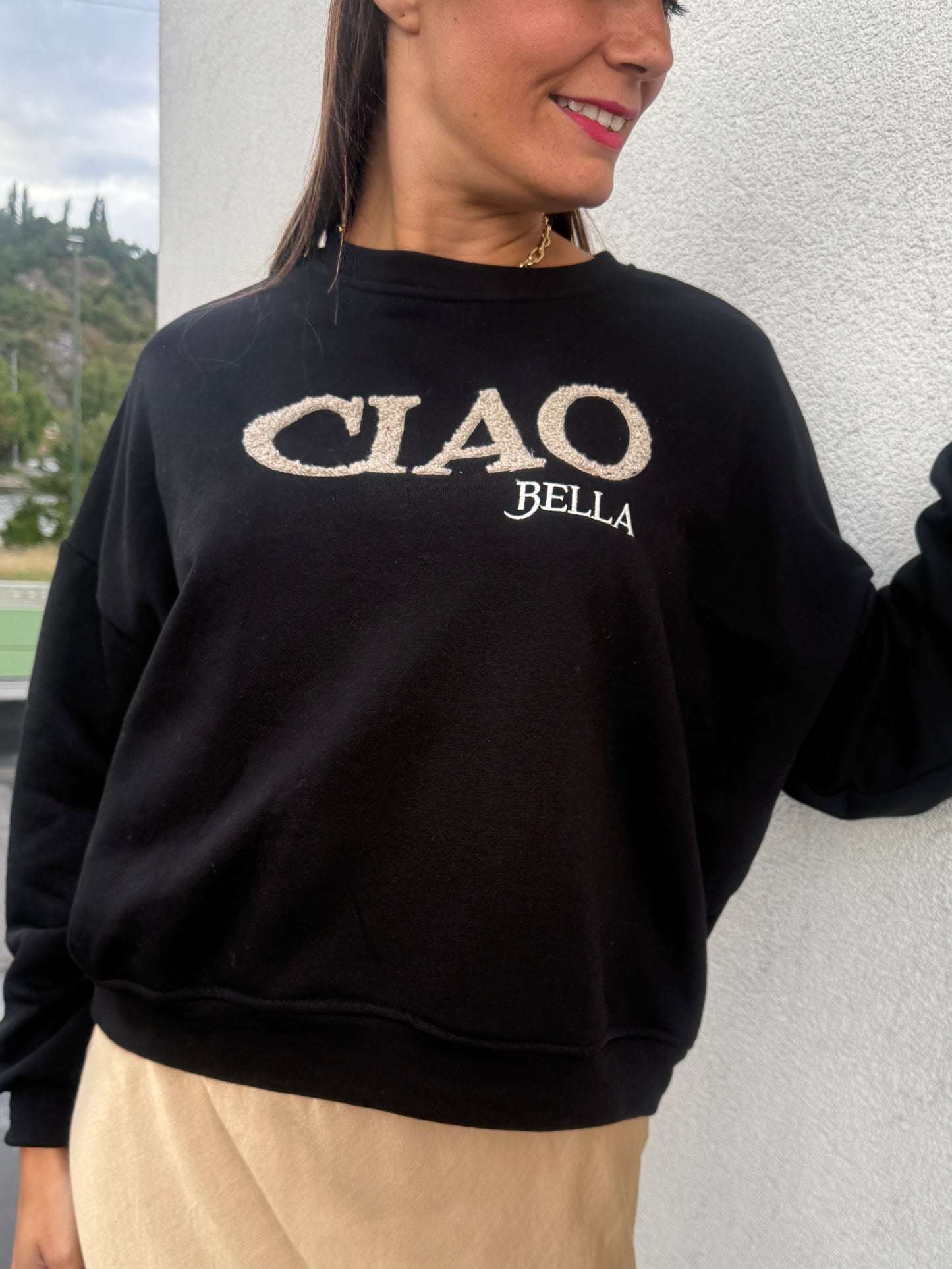 Sweat Ciao Bella noir