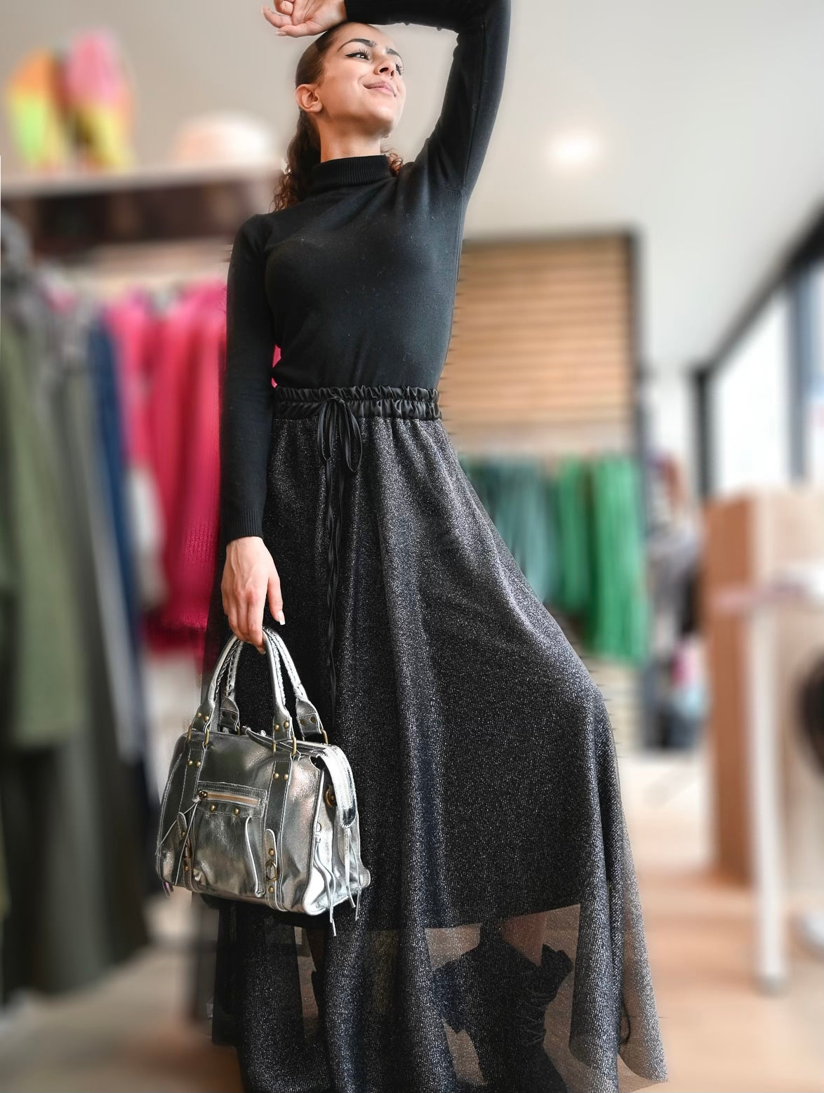 Pull Chaussette Belle noir