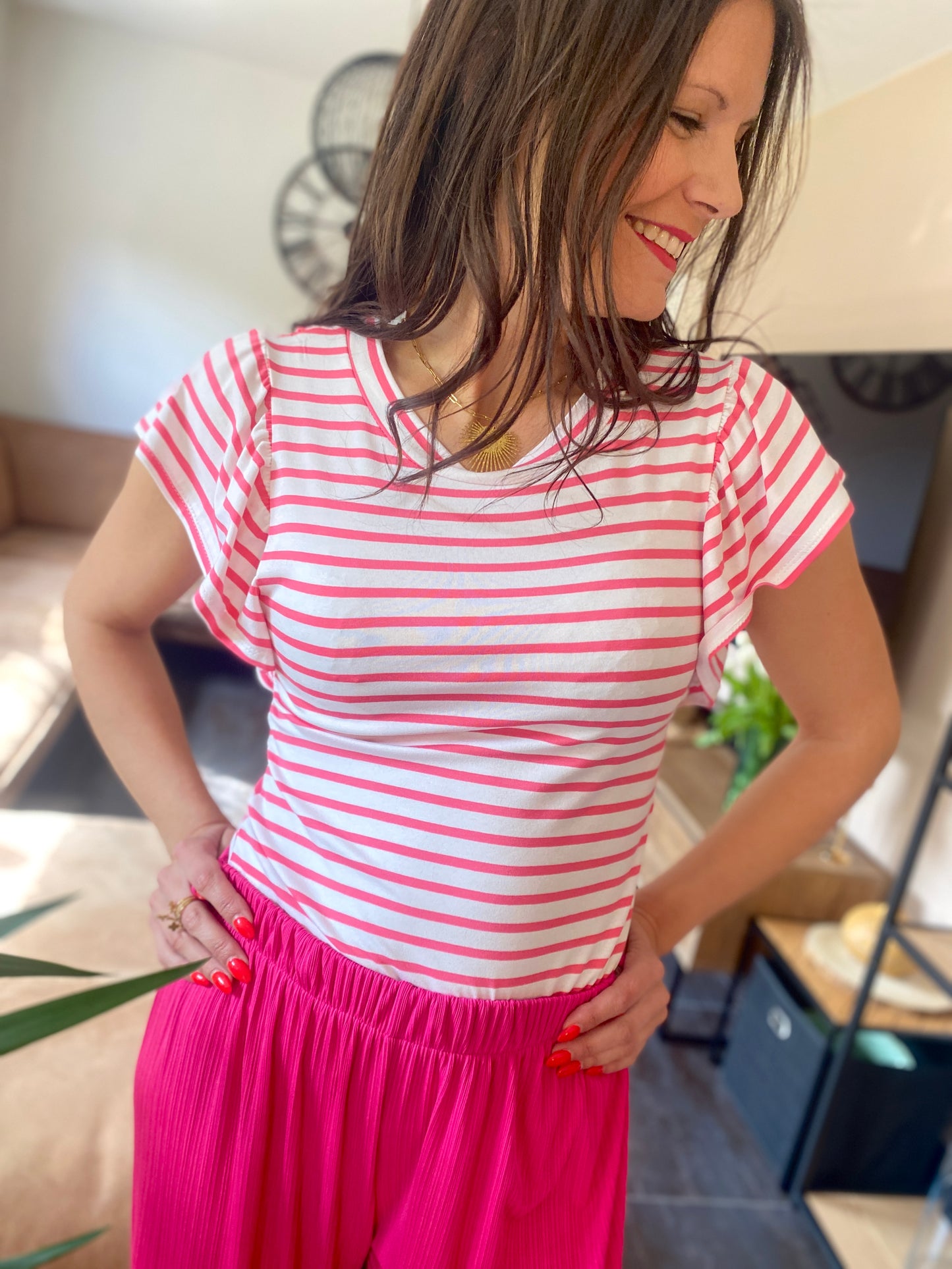 T-shirt MARTHA rose fuschia