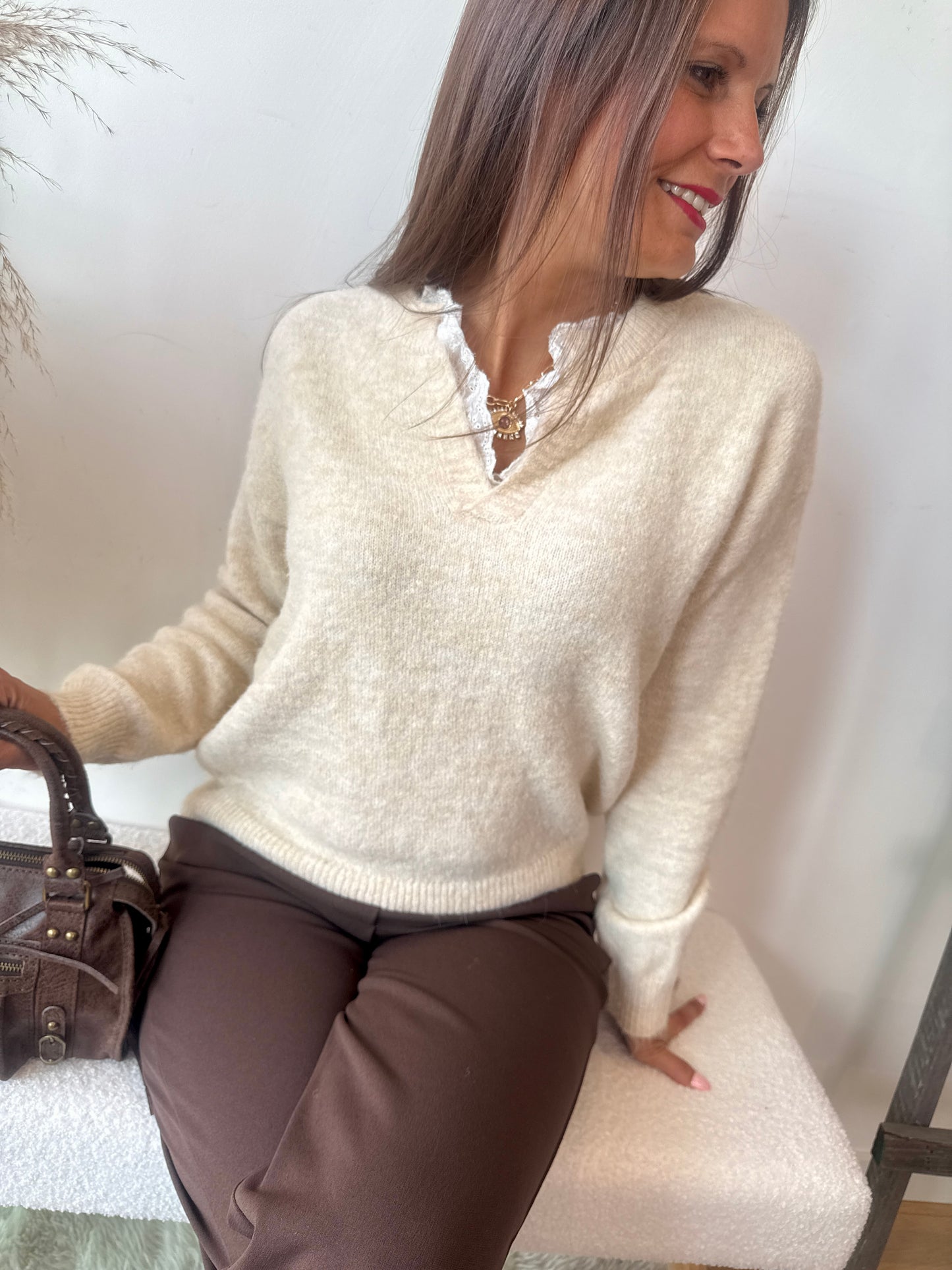 Pull Livia beige