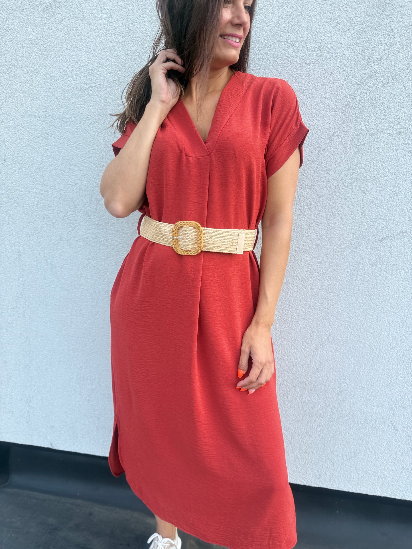 Robe longue Sohane Terracota
