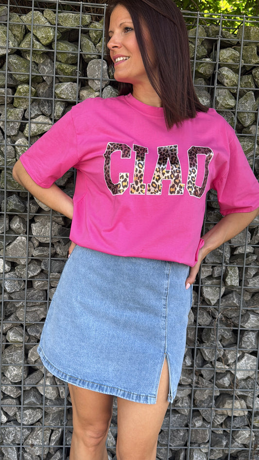 T-shirt CIAO fuschia
