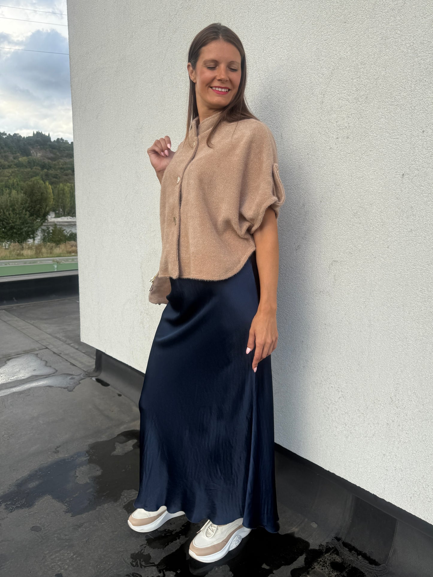 Gilet Noëlla camel