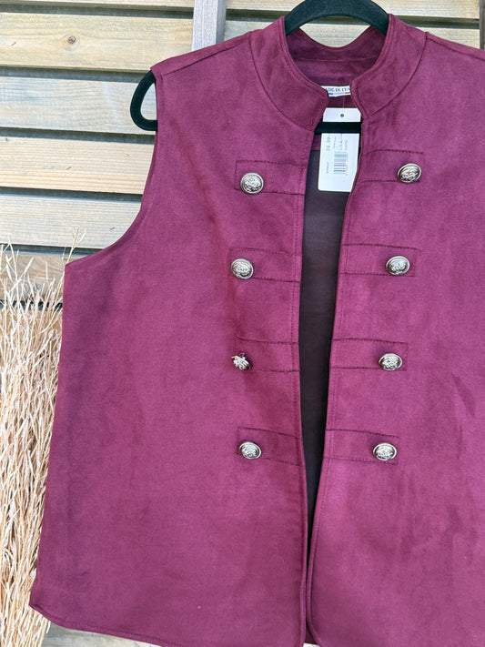 Gilet Electra aubergine