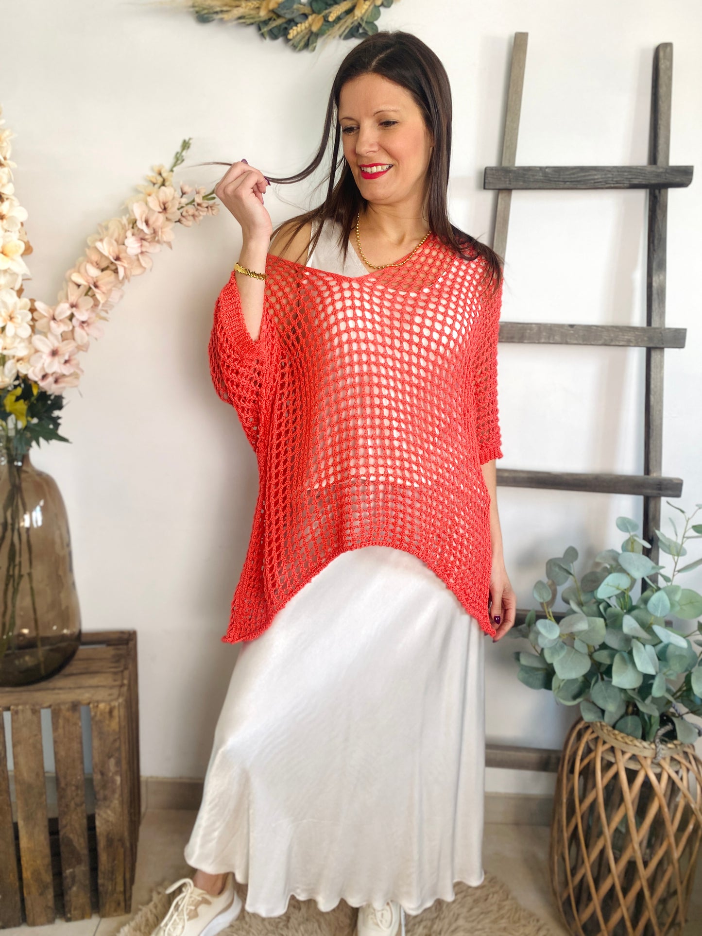 Pull Uma corail