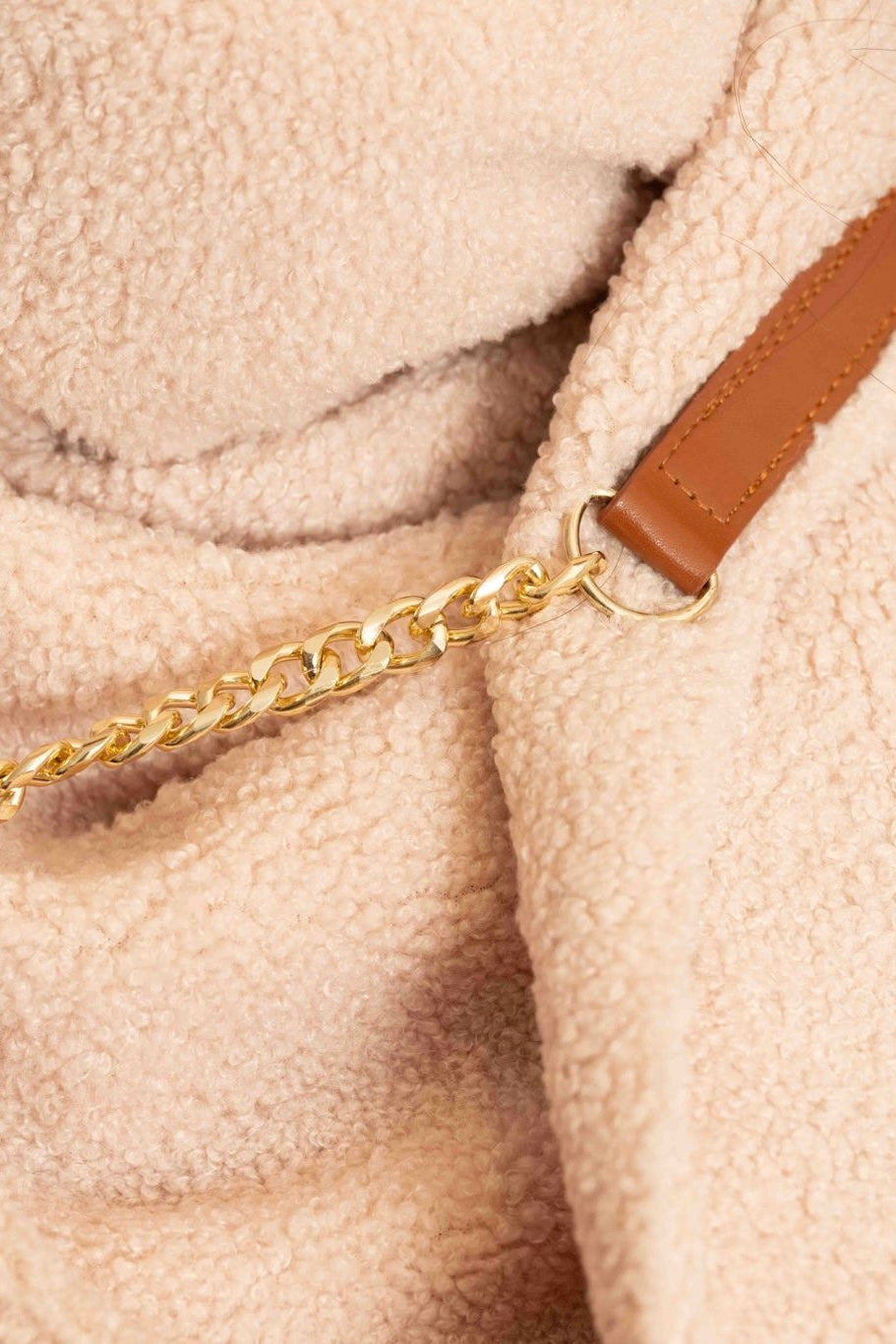 Echarpe triangle Escuella beige