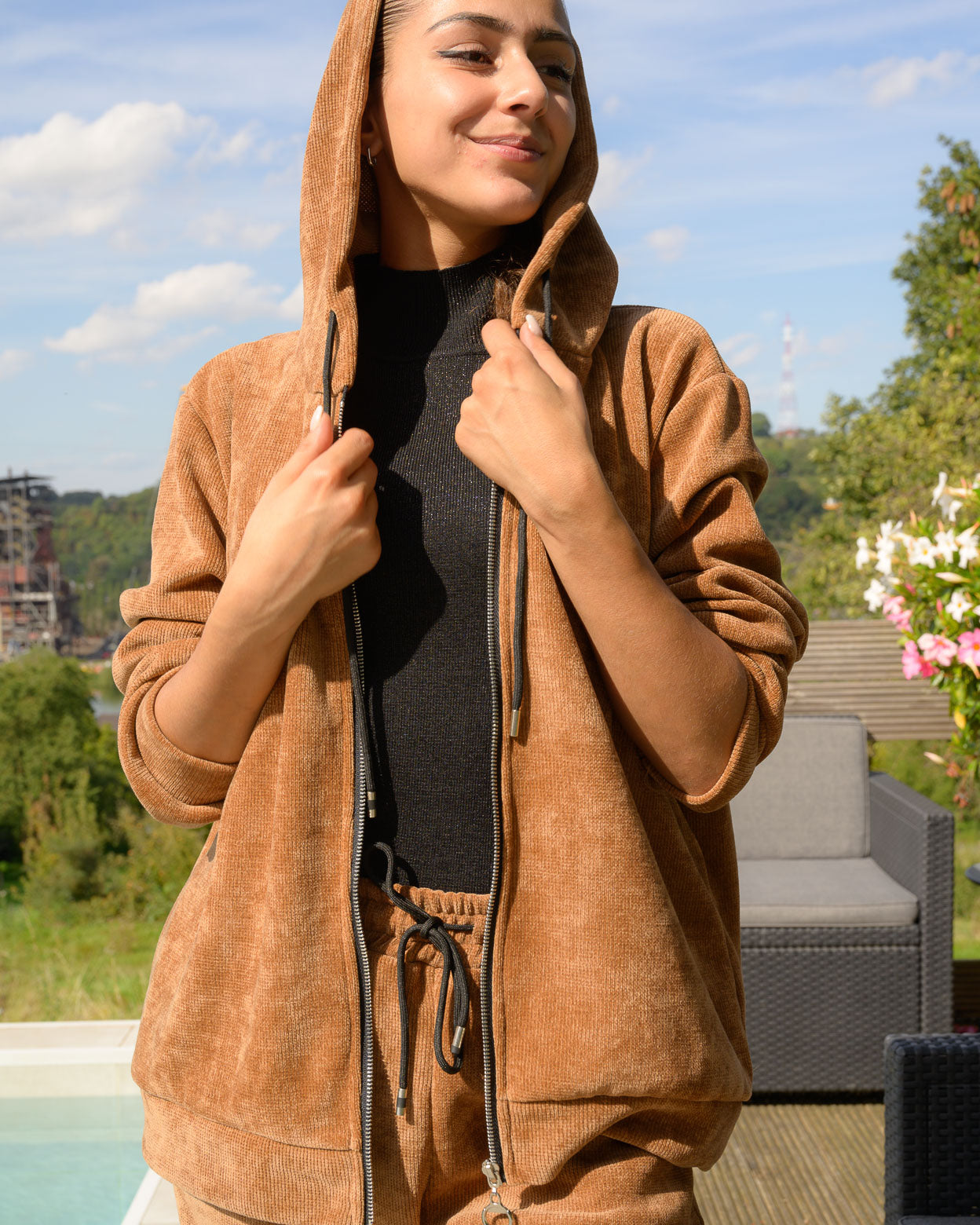 Gilet Eleanor camel