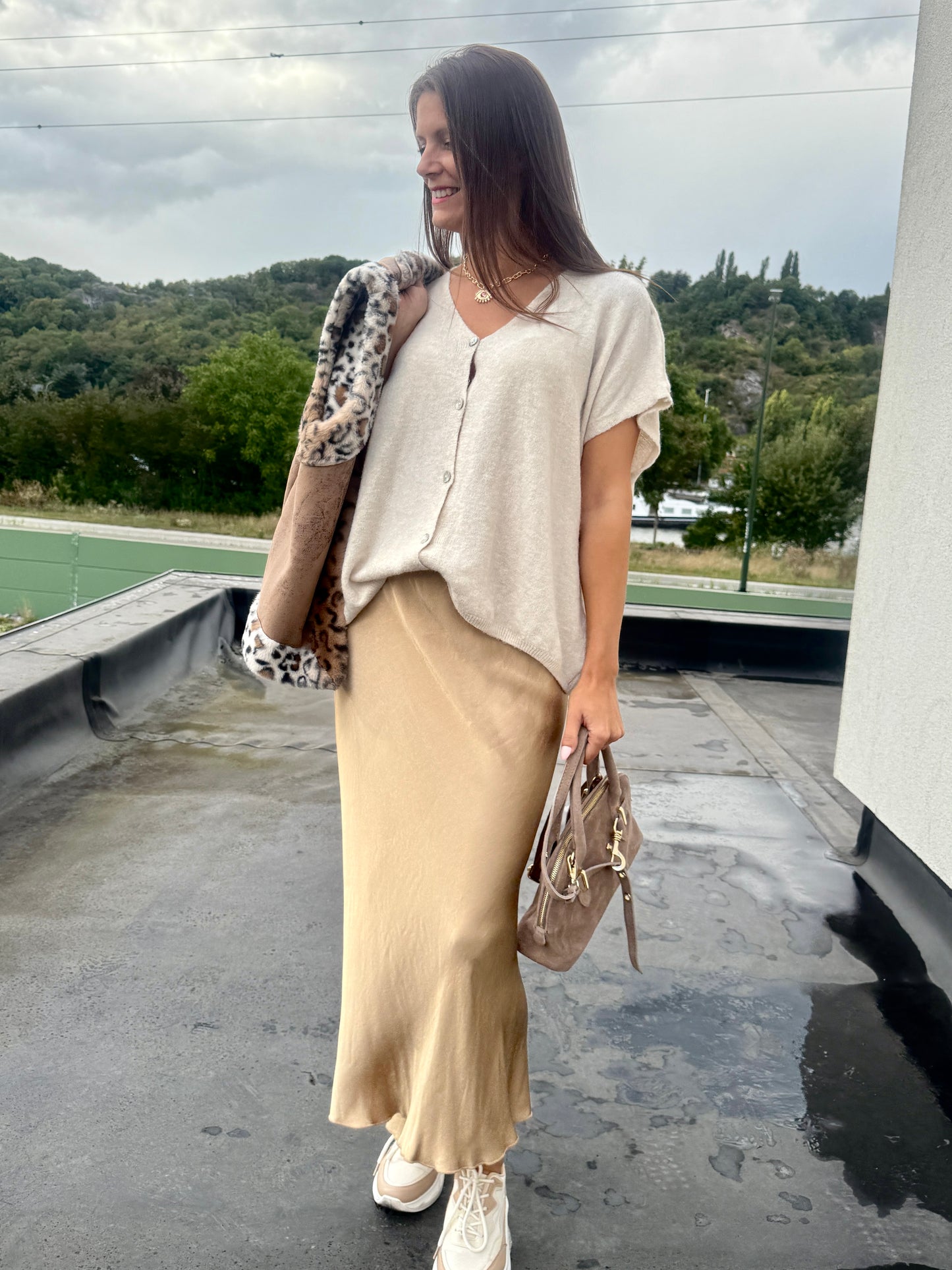 Jupe Abigaël camel clair
