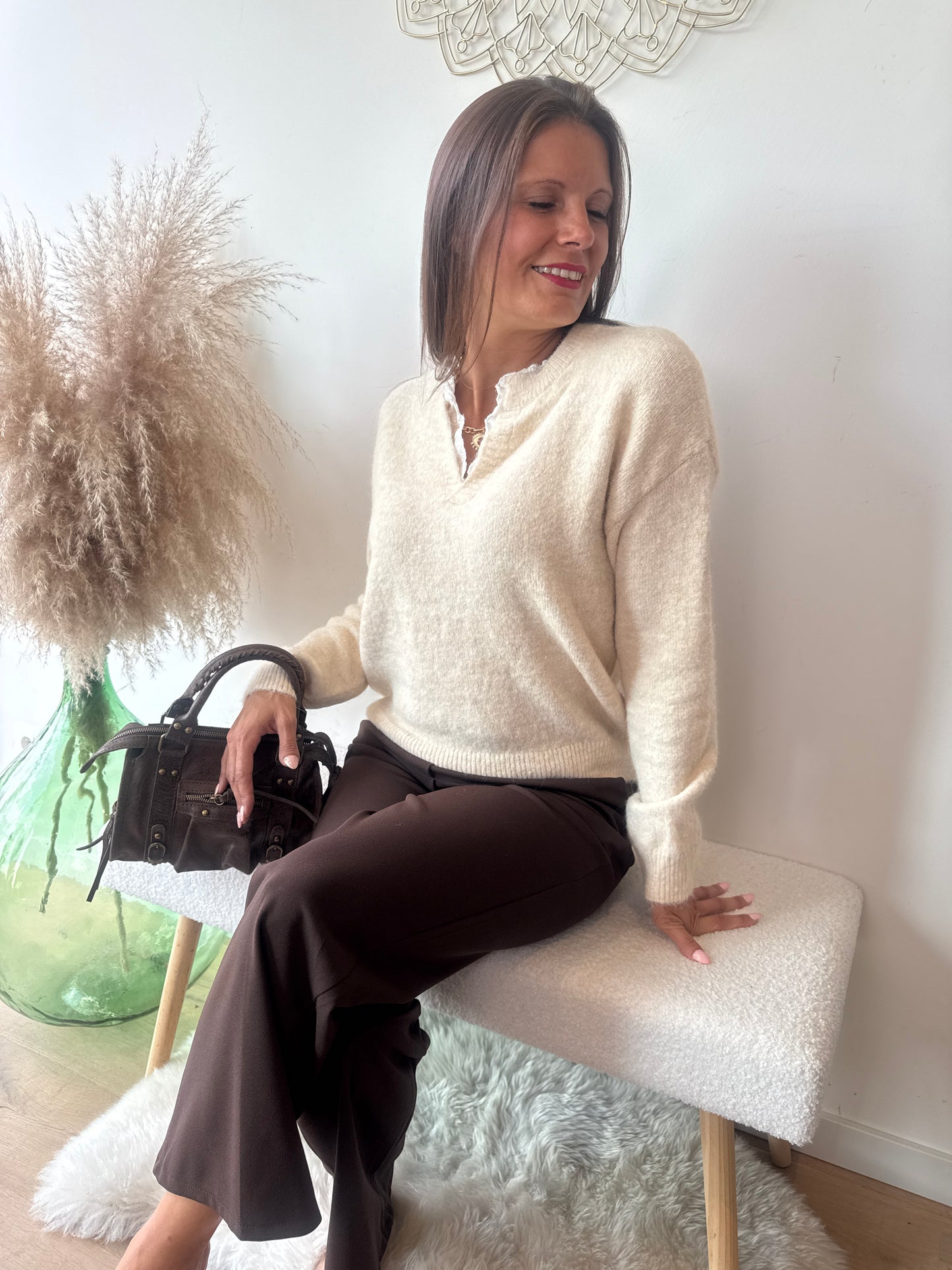 Pull Livia beige