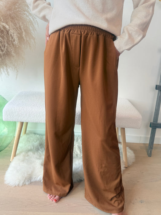 Pantalon Yolène cognac